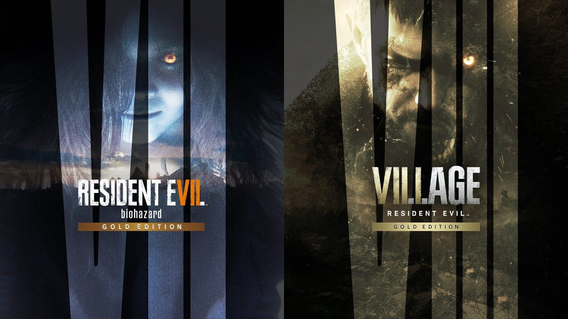 Arte - Resident Evil 7 Gold Edition & Village Gold Edition