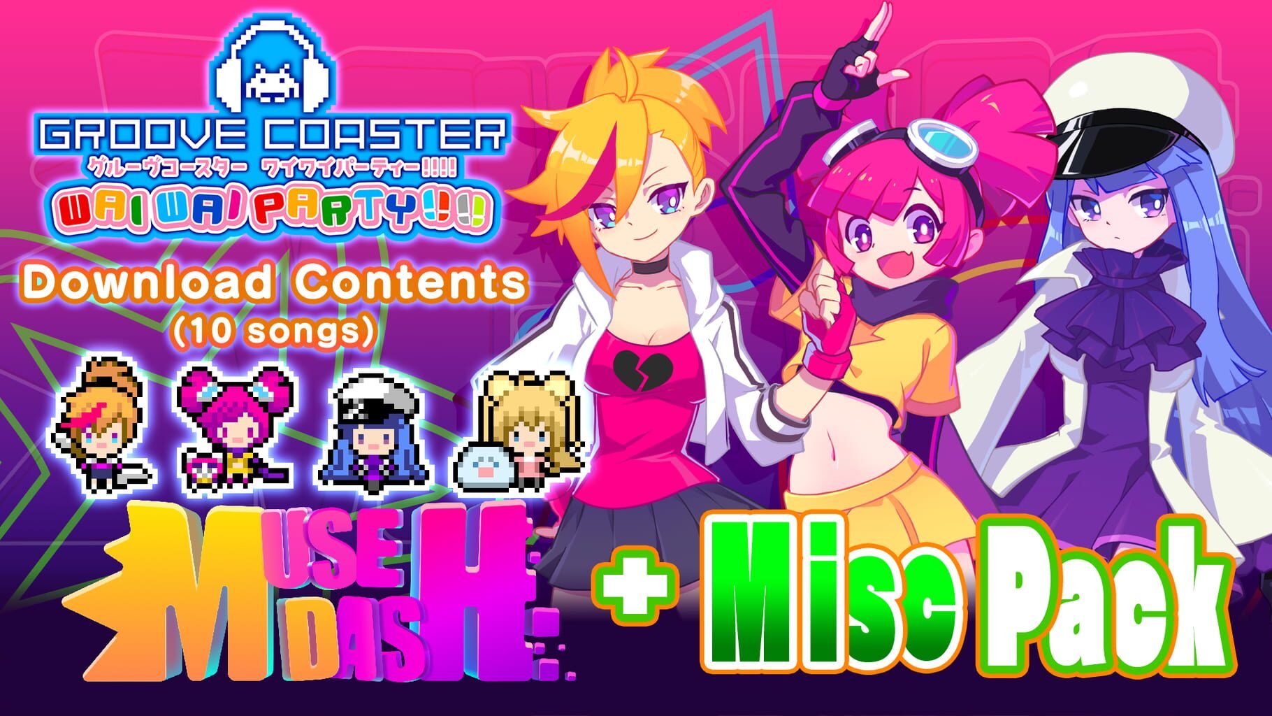Groove Coaster: Wai Wai Party!!!! - Muse Dash + Misc Pack artwork