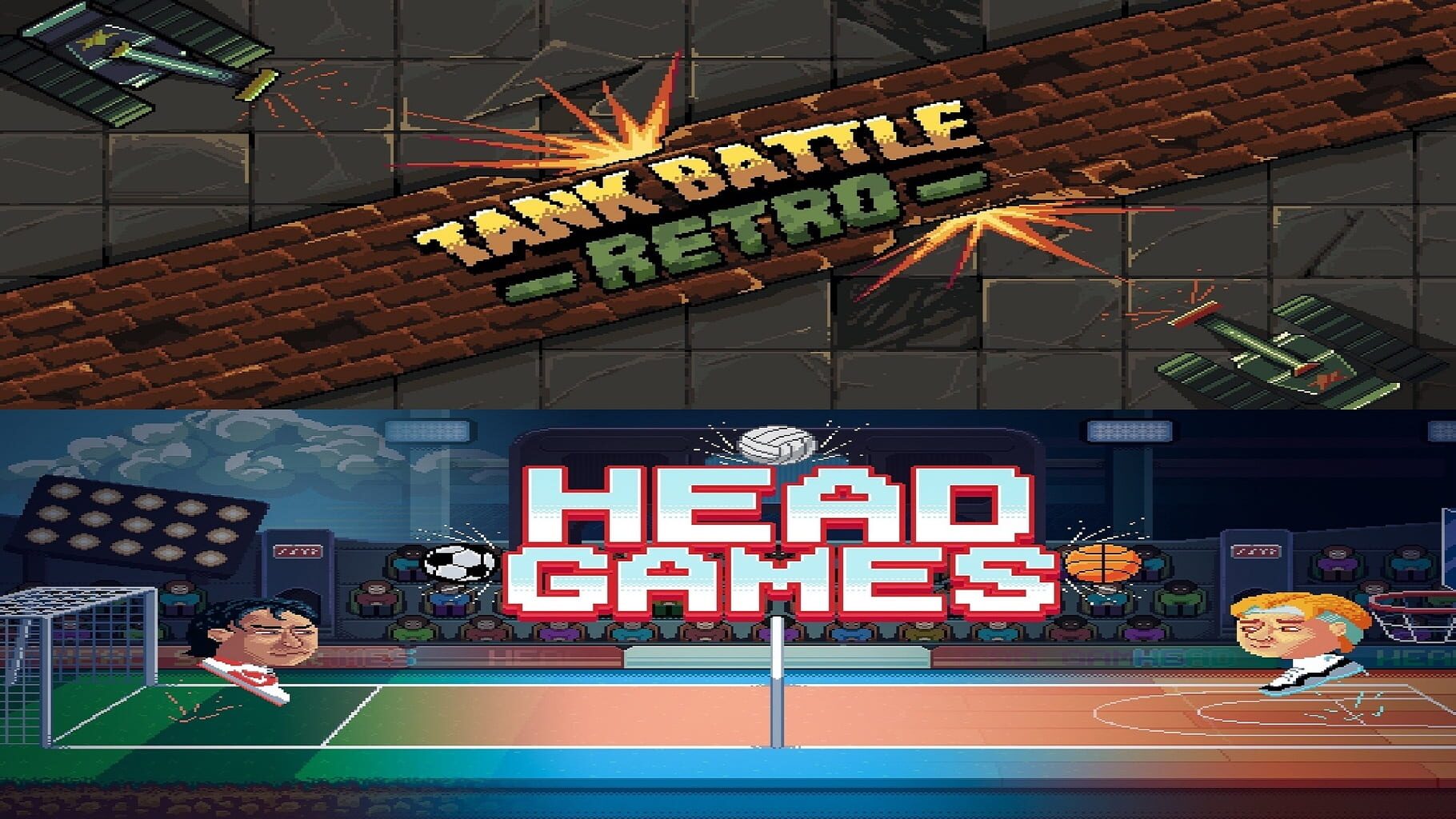 Head Games and Tank Battle Retro artwork