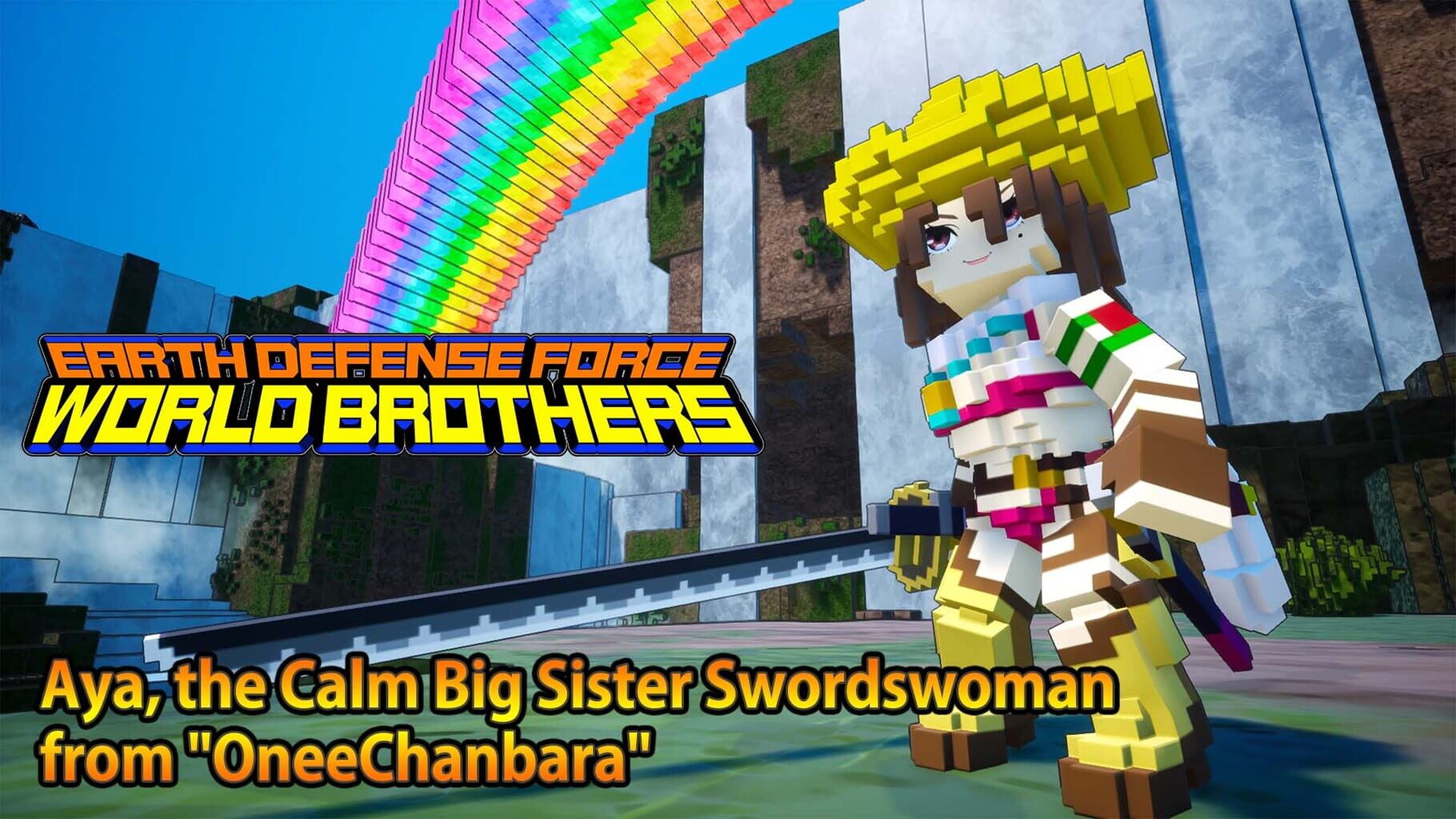 Earth Defense Force: World Brothers - Aya, the Calm Big Sister Swordswoman from "OneeChanbara" artwork