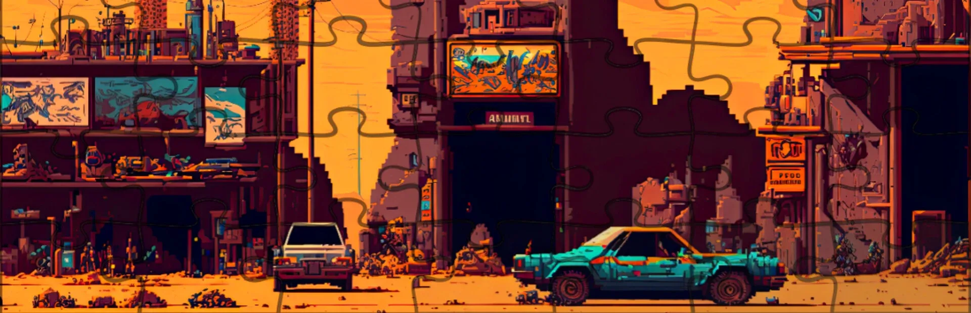 Retro Style: Pixel Art Jigsaw Puzzles