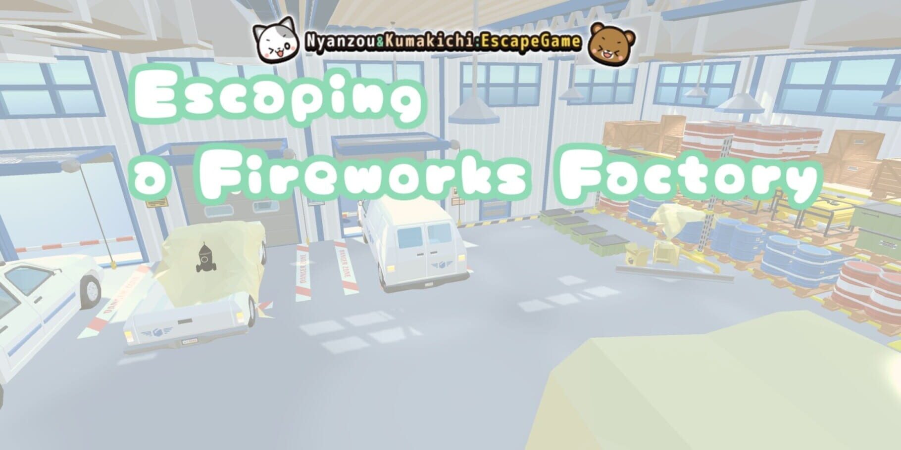 Escaping a Fireworks Factory: Nyanzou & Kumakichi - Escape Game artwork