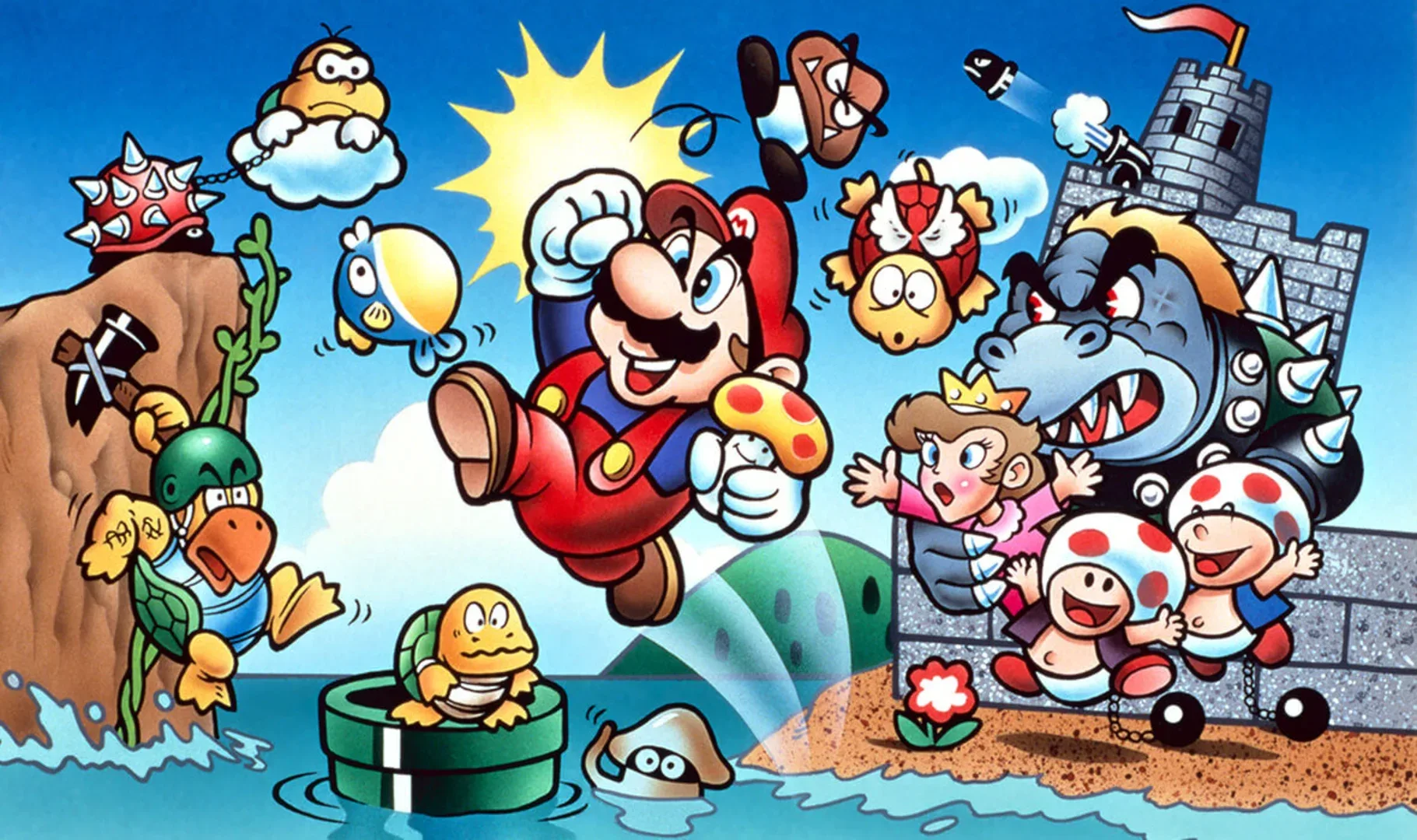 Arte - Super Mario All-Stars + Super Mario World