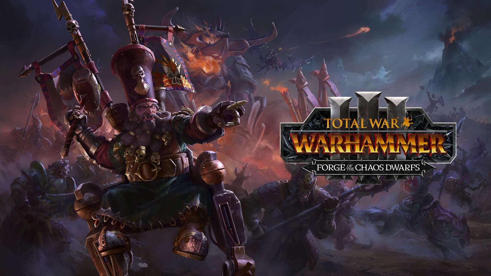 Total War: Warhammer III - Forge of the Chaos Dwarfs artwork