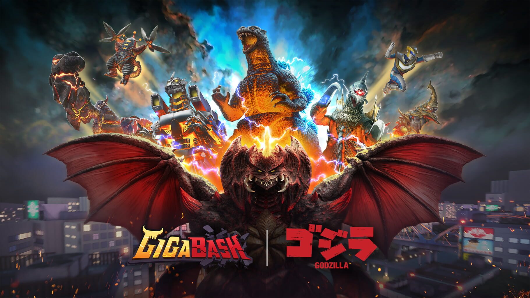 GigaBash: Godzilla 4 Kaiju Pack artwork