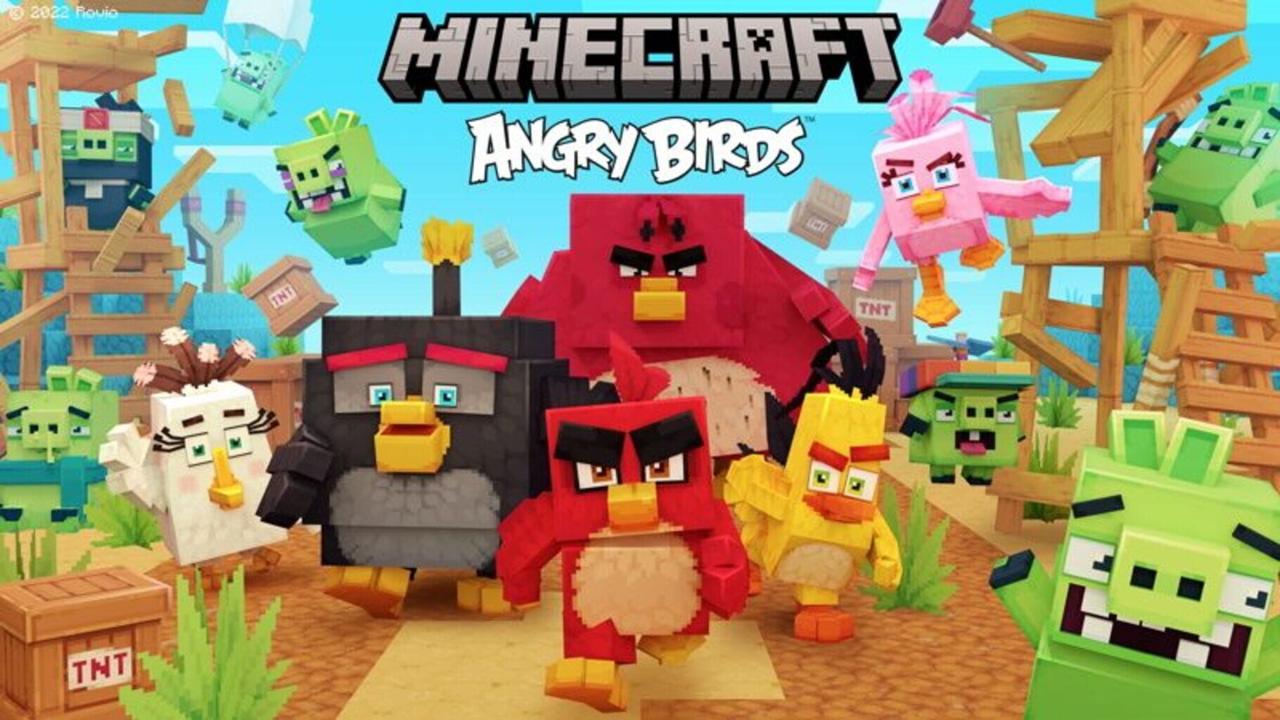 Arte - Minecraft: Angry Birds