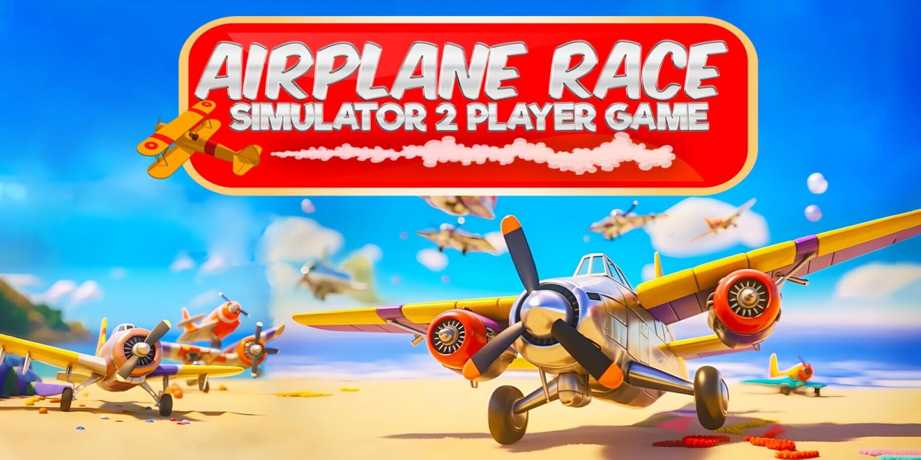 Airplane Race Simulator 2 Player Game artwork