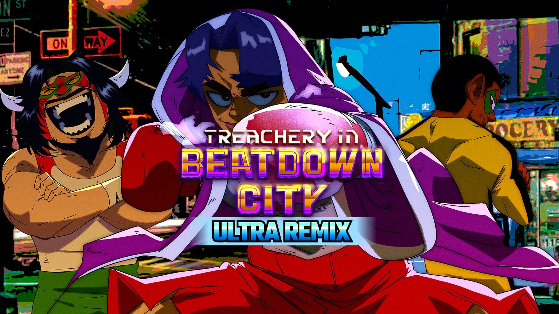 Treachery in Beatdown City: Ultra Remix artwork