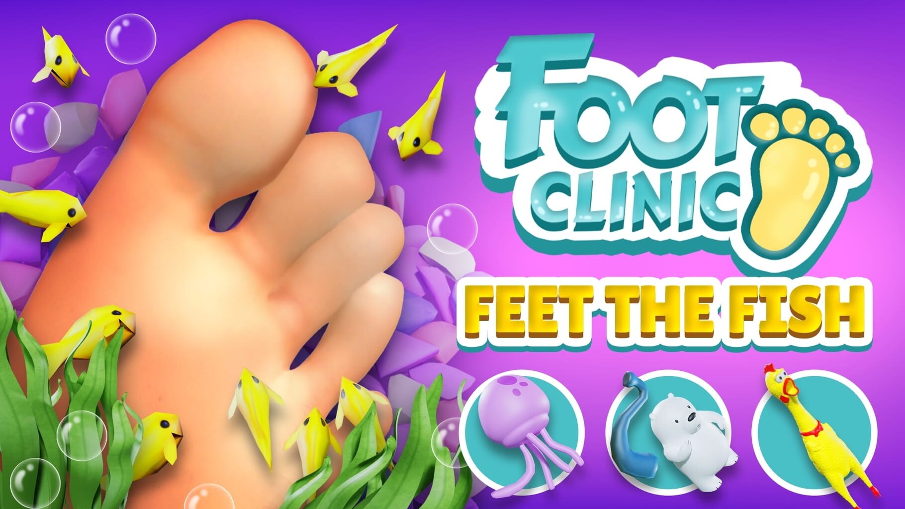 Foot Clinic: Feet the fish artwork