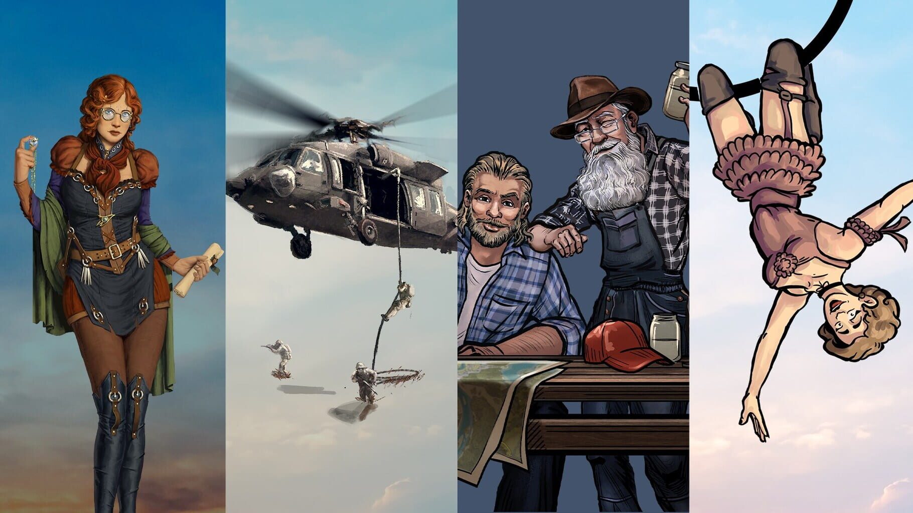 Arte - Klabater Bundle: The Amazing American Circus, Moonshine Inc., Heliborne and Crossroads Inn