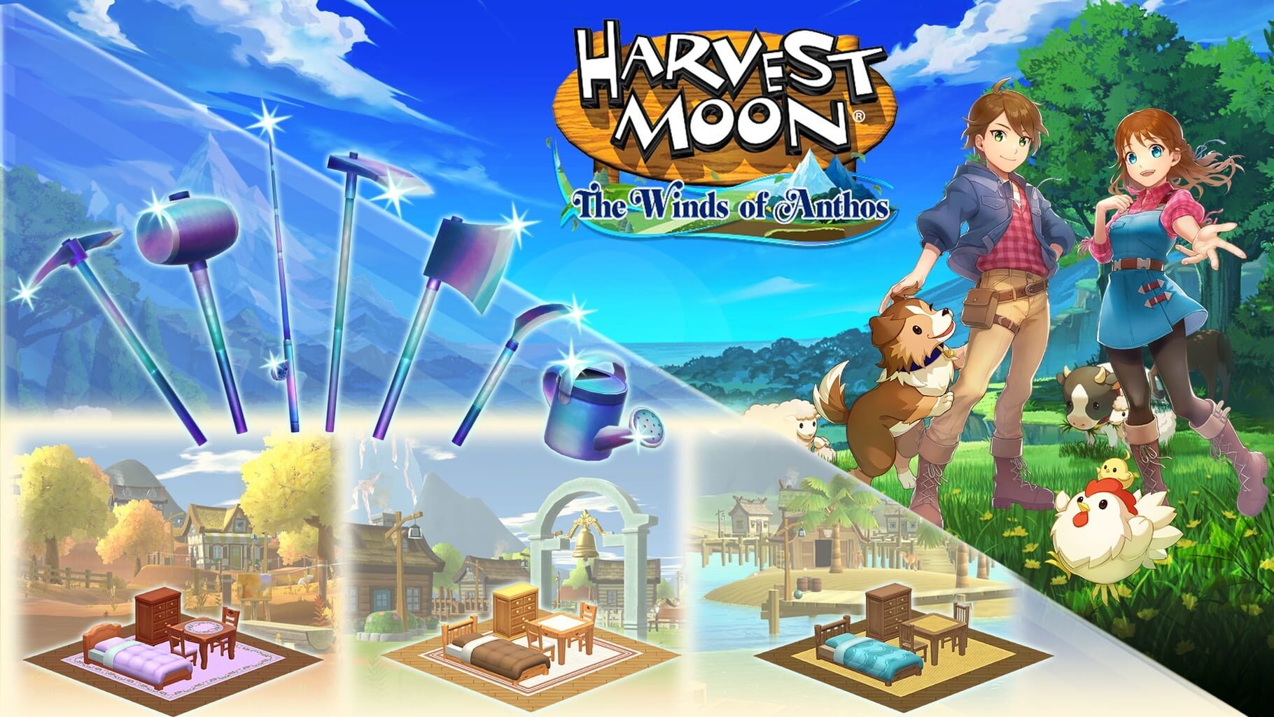 Arte - Harvest Moon: The Winds of Anthos - Tool Upgrade & New Interior Designs Pack