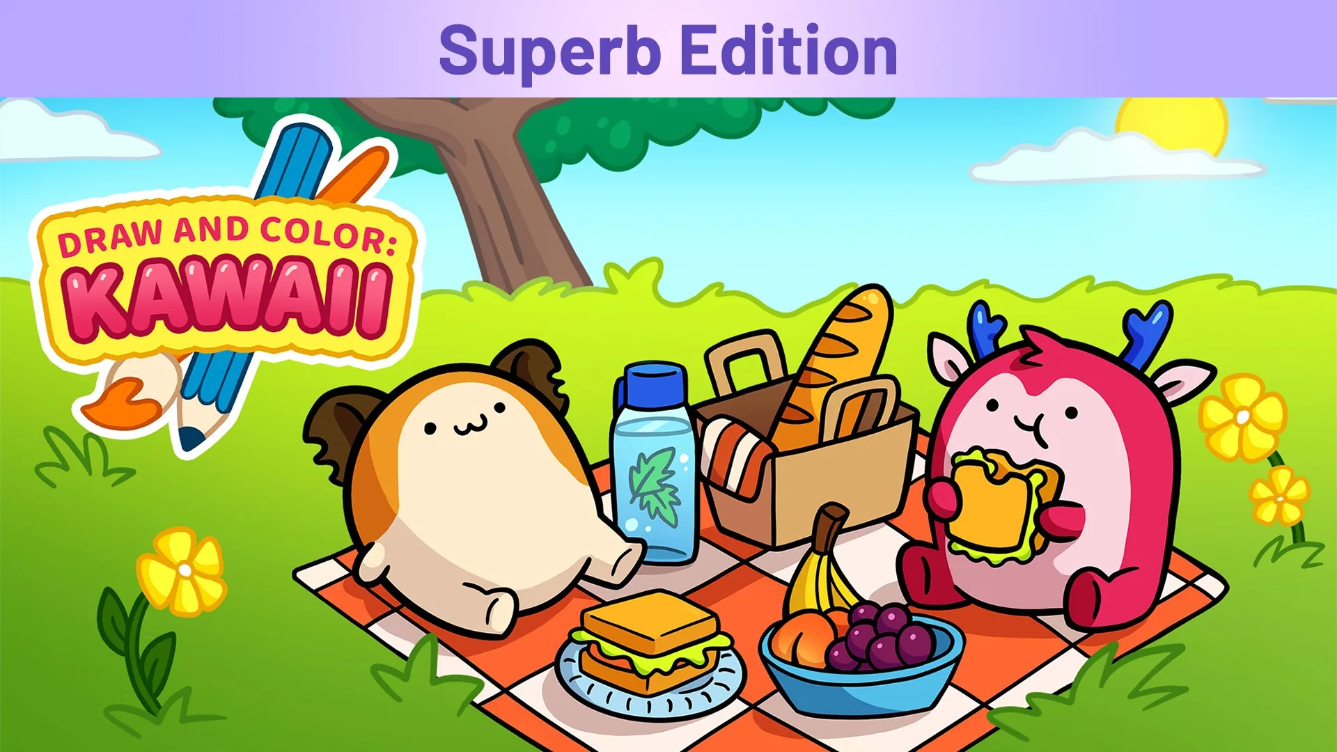 Draw and Color: Kawaii - Superb Edition