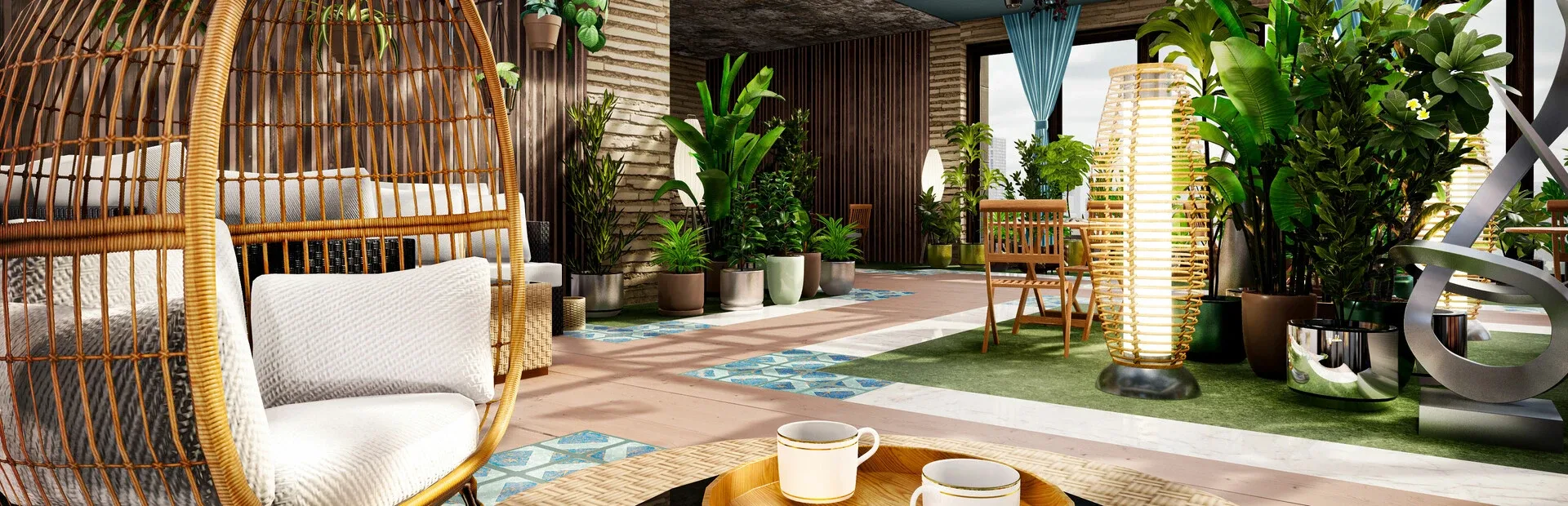 Hotel Renovator: Indoor Garden Room & Furniture Set