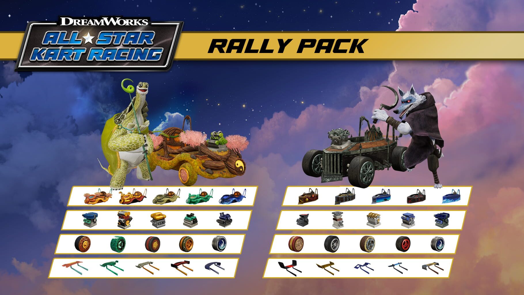 DreamWorks All-Star Kart Racing: Rally Pack artwork