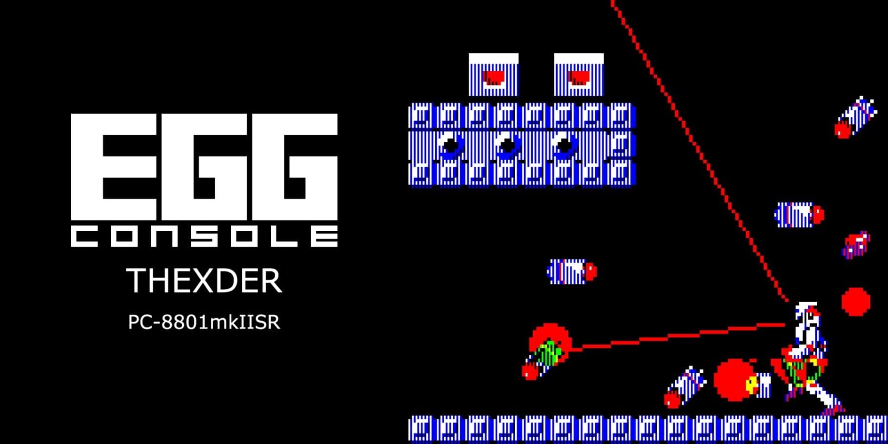 Eggconsole Thexder PC-8801mkIISR artwork