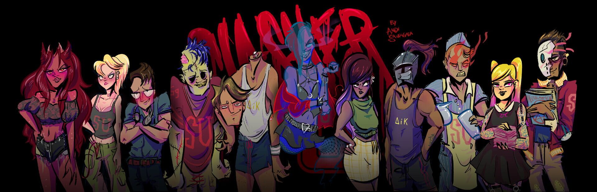 Artwork for Slasher U: An 18+ Horror Movie Dating Sim