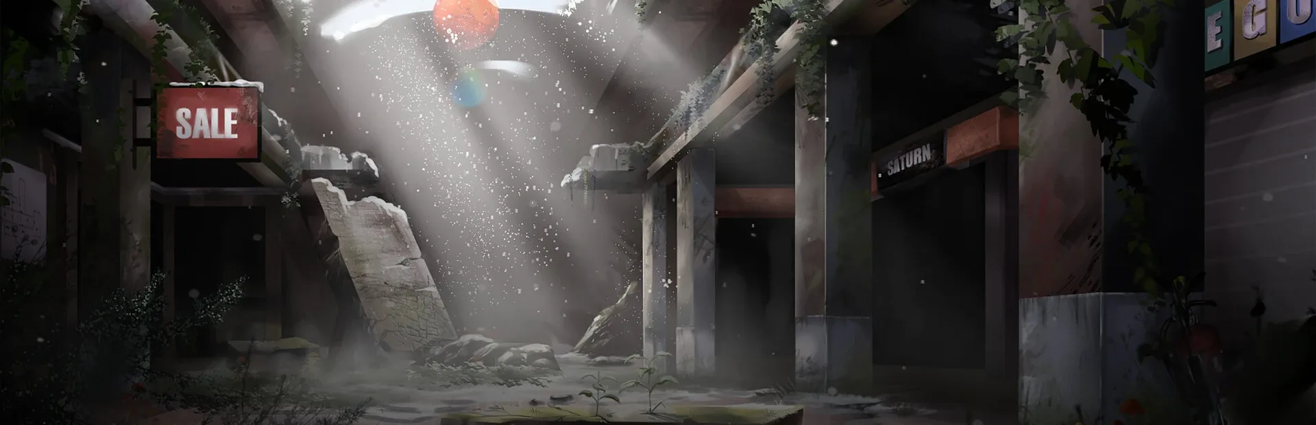 Shopping in a Winter Zombieland