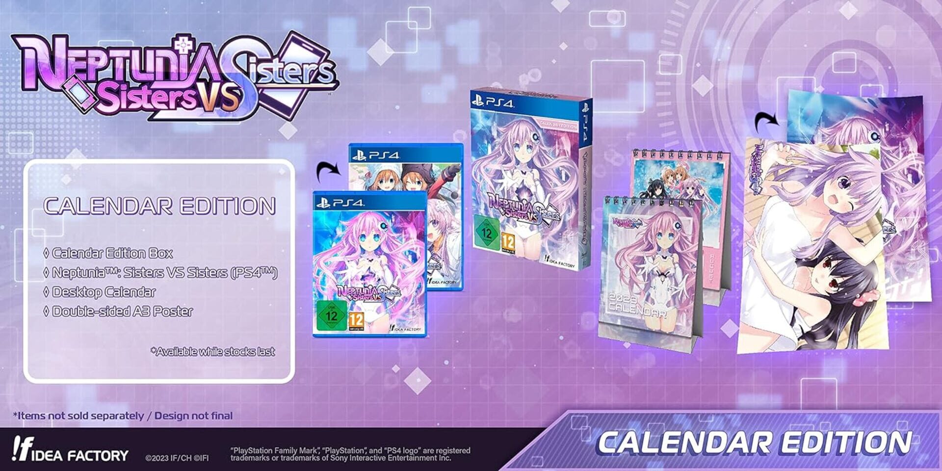 Artwork for Neptunia: Sisters vs. Sisters - Calendar Edition