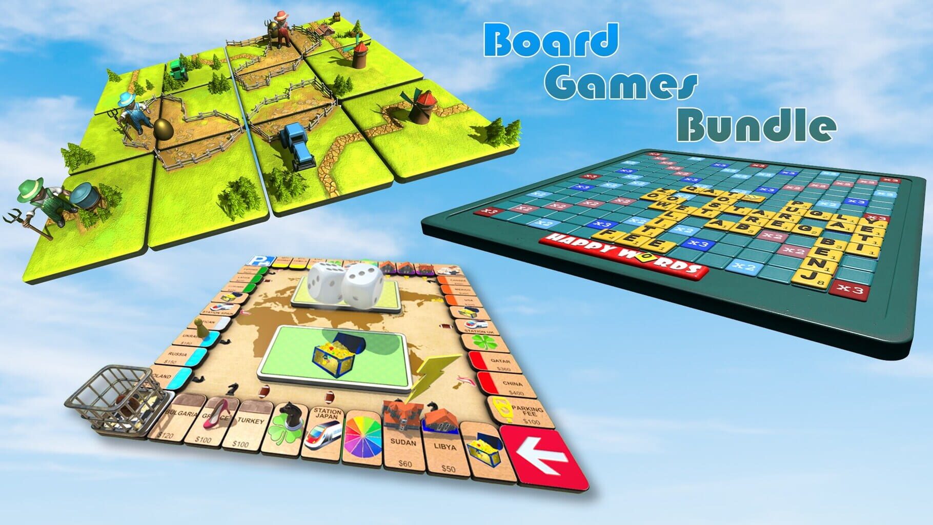 Family Board Games Bundle