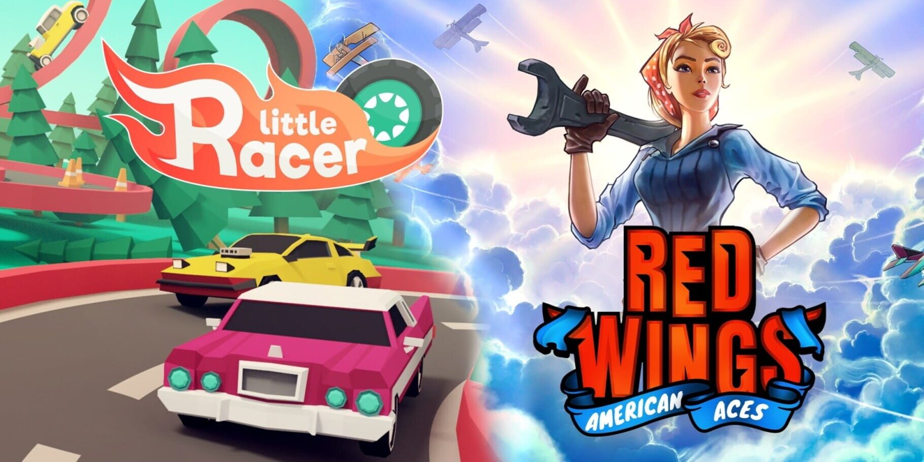 Little Racers + Red Wings: American Aces artwork