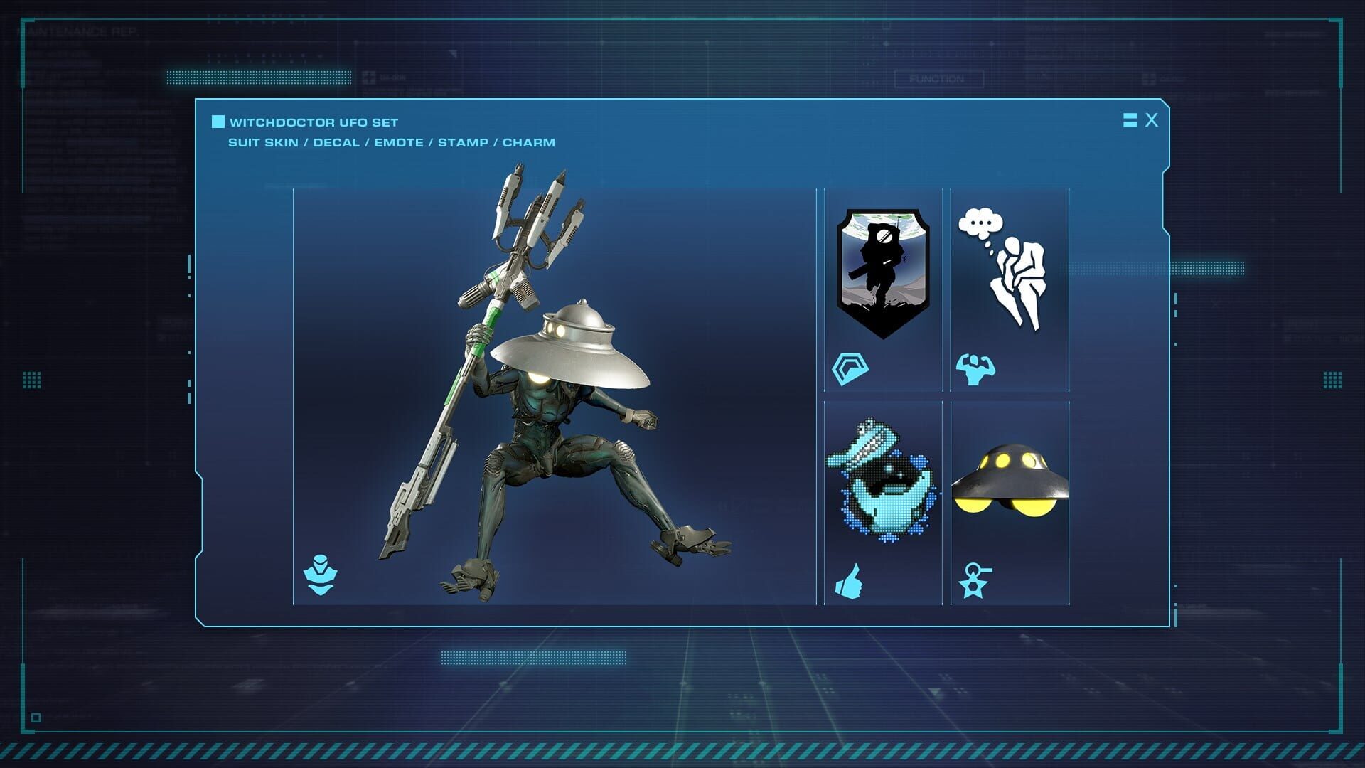 Artwork for Exoprimal: Witchdoctor UFO Set