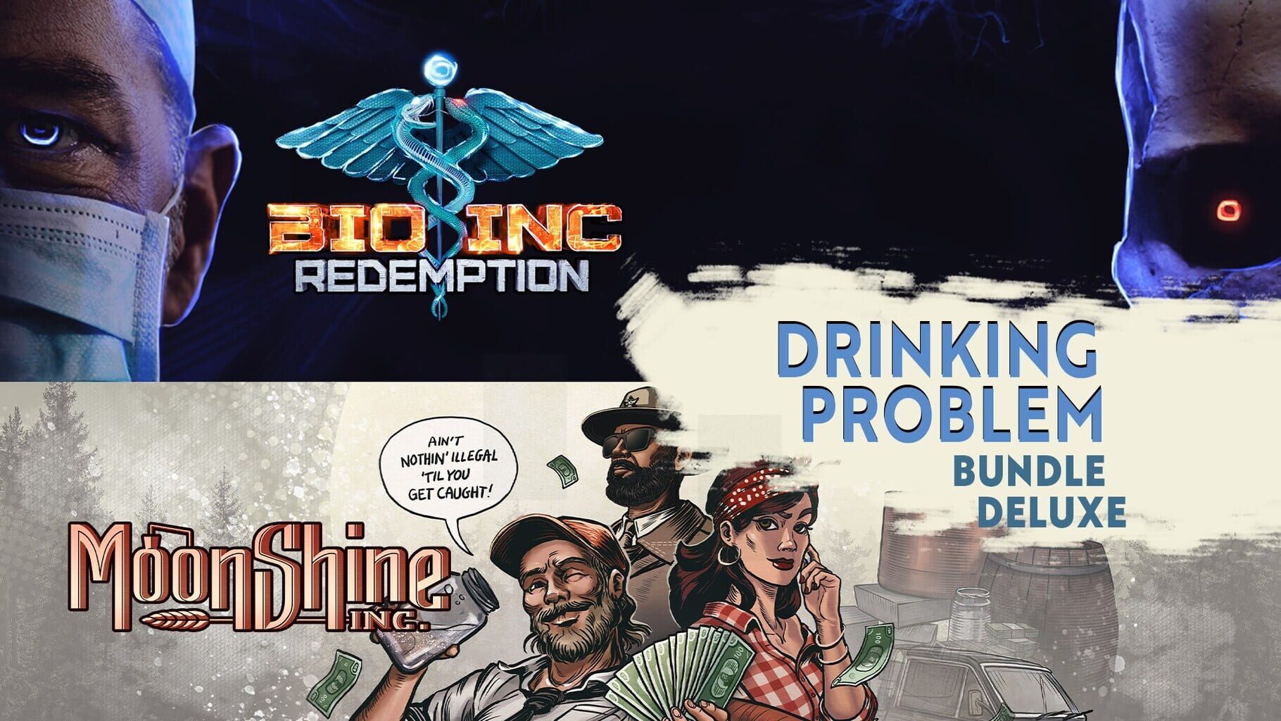 Arte - Moonshine Inc. + Bio Inc. Redemption: Drinking Problem Deluxe Bundle