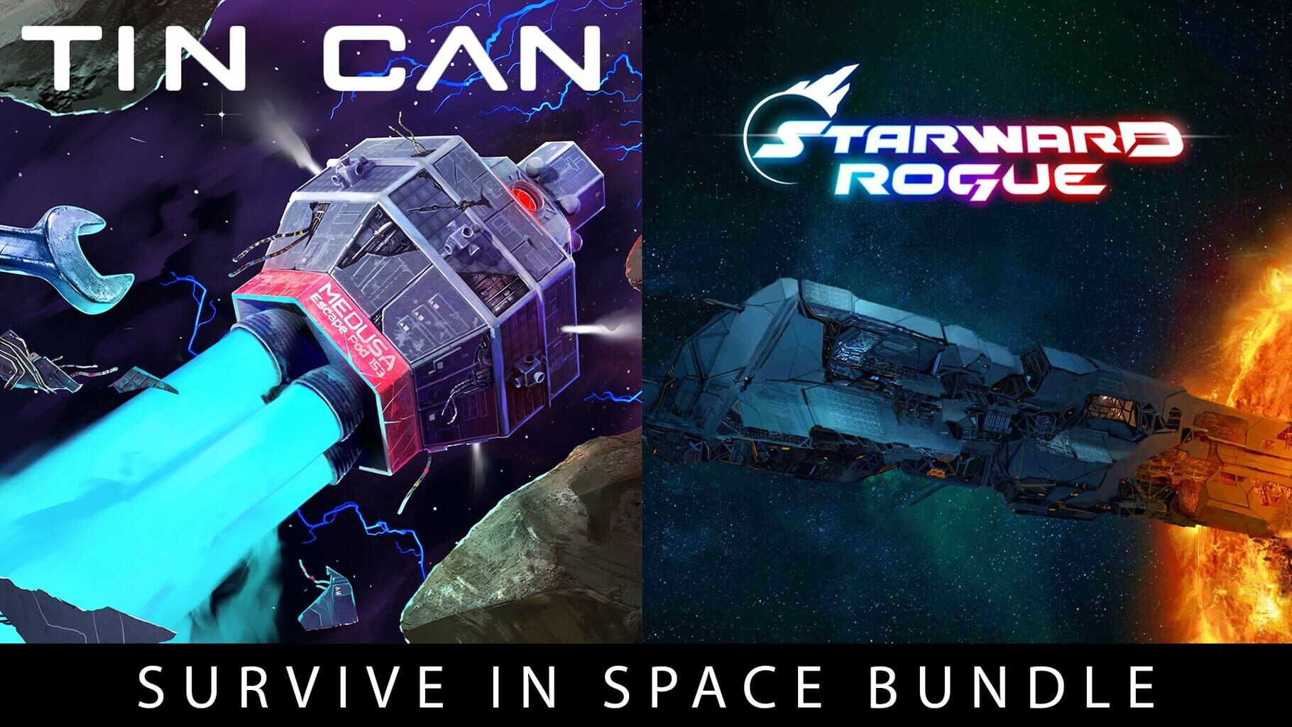 Arte - Tin Can + Starward Rogue: Survive in Space Bundle Deluxe