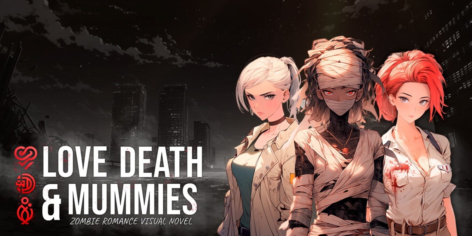 Artwork for Love, Death & Mummies: Zombie Romance Visual Novel