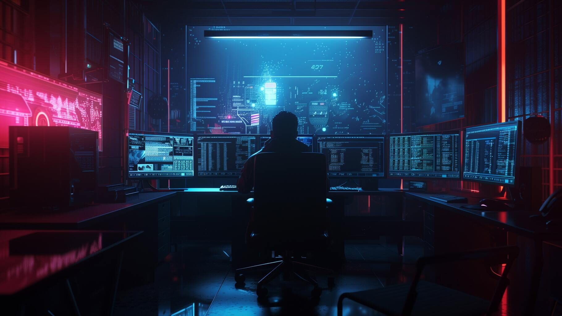 Cyberpunk Hacker artwork