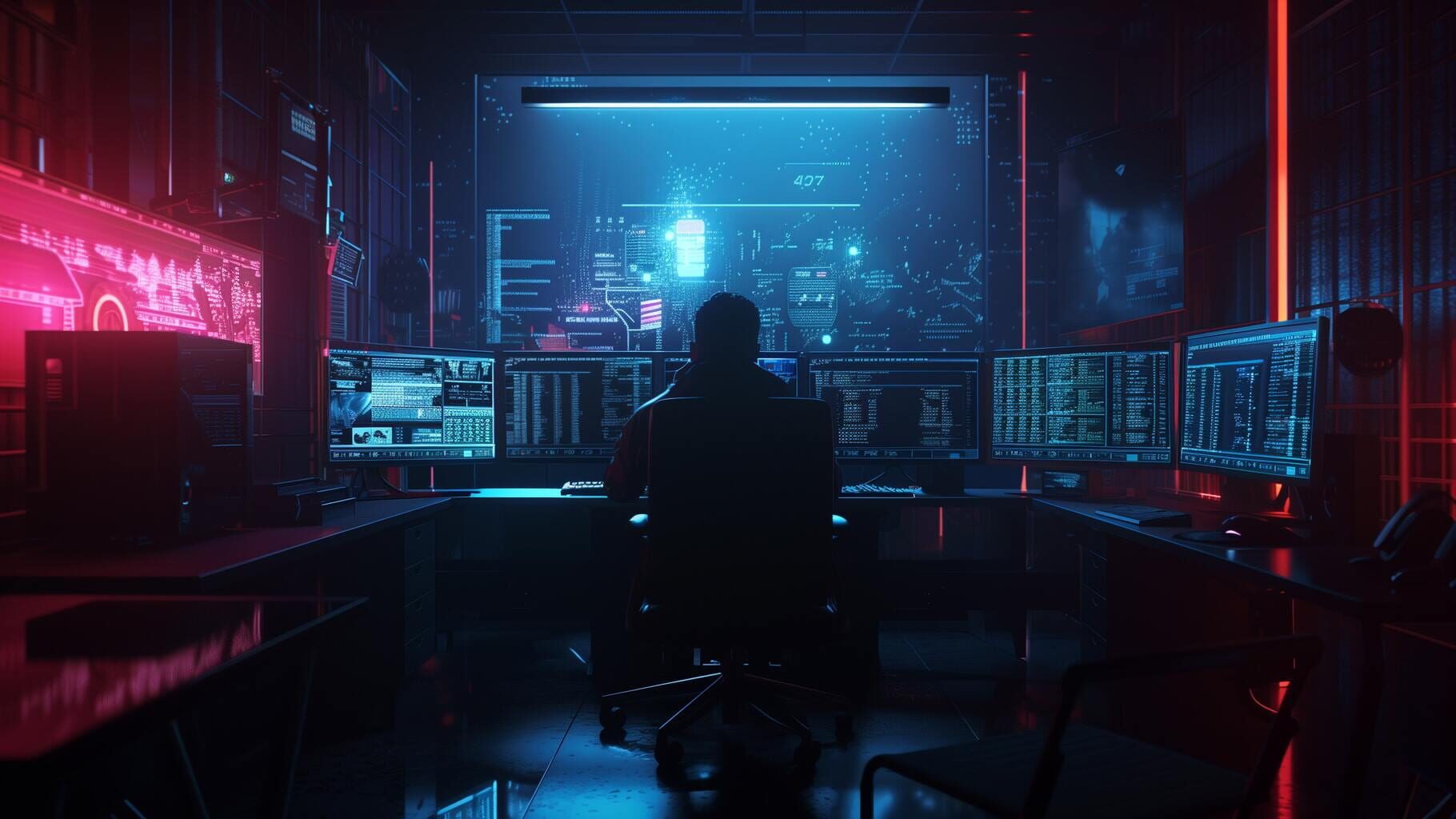 Cyberpunk Hacker artwork