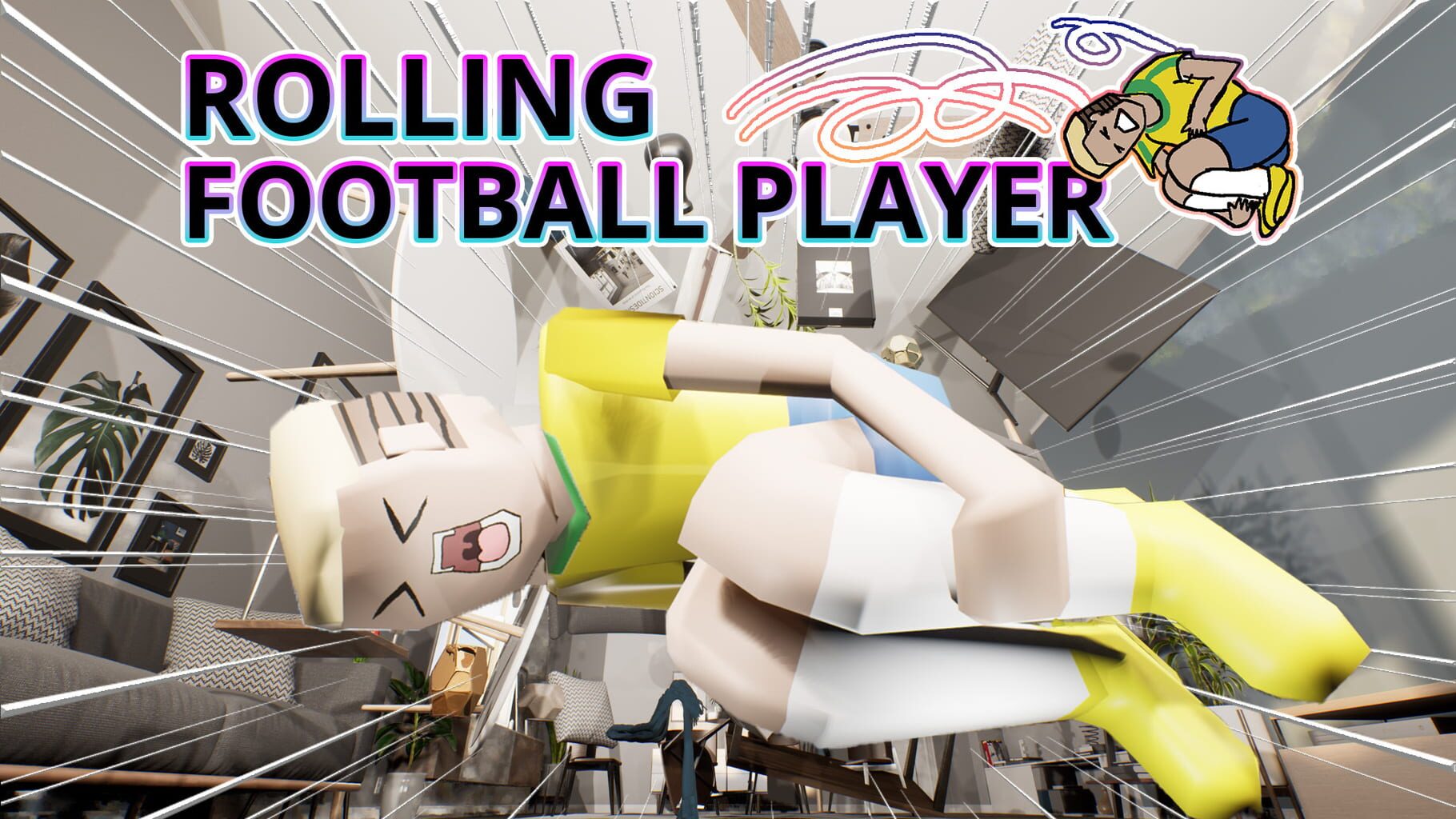 Rolling Football Player artwork