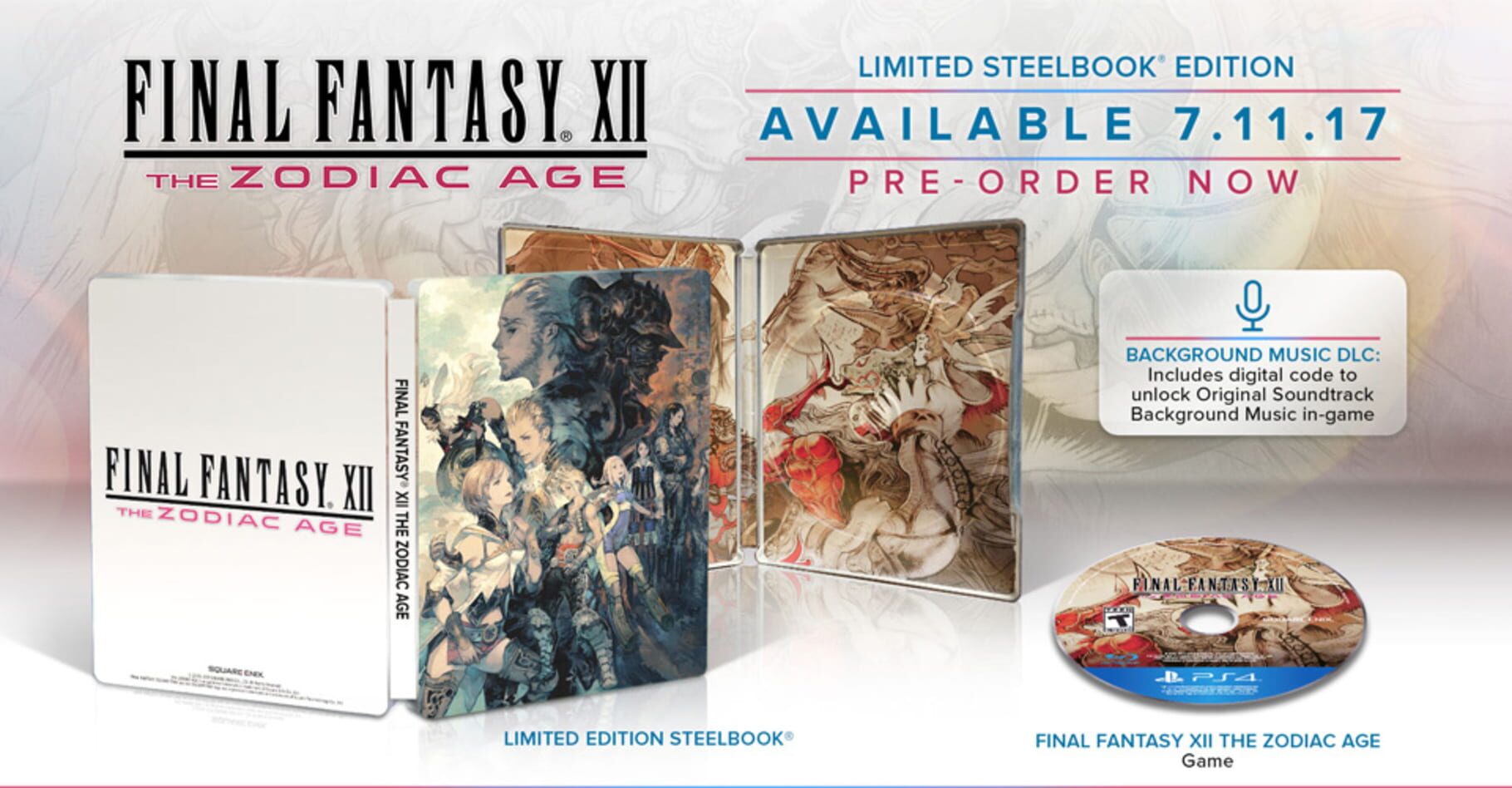 Artwork for Final Fantasy XII: The Zodiac Age - Limited Steelbook Edition