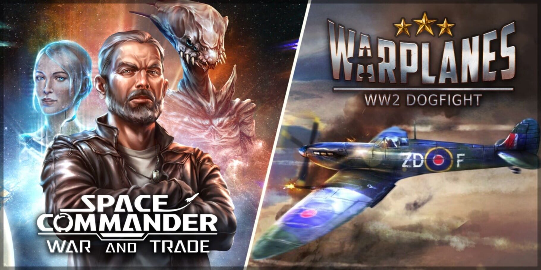 Artwork for Warplanes: WW2 + Space Commander Bundle