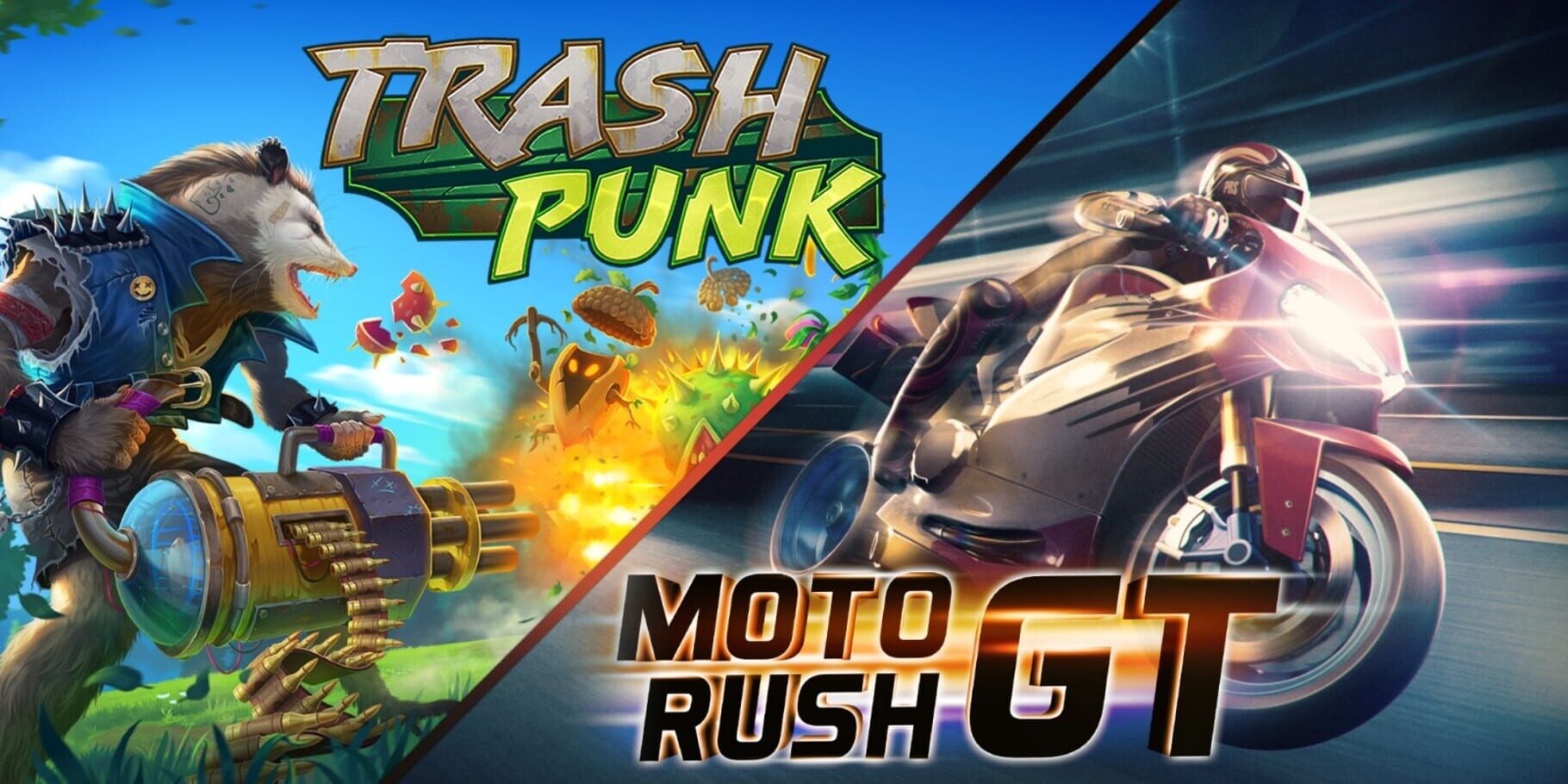 2 in 1: Trash Punk & Moto Rush GT artwork