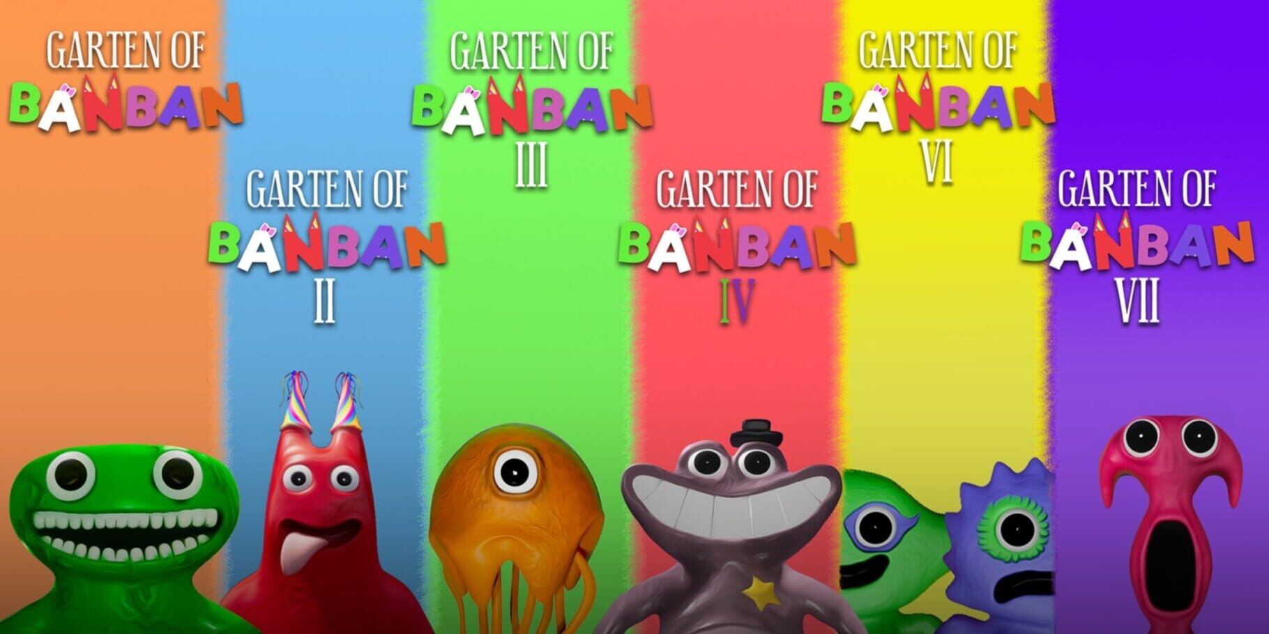 Garten of Banban 1 + 2 + 3 + 4 + 6 + 7 artwork