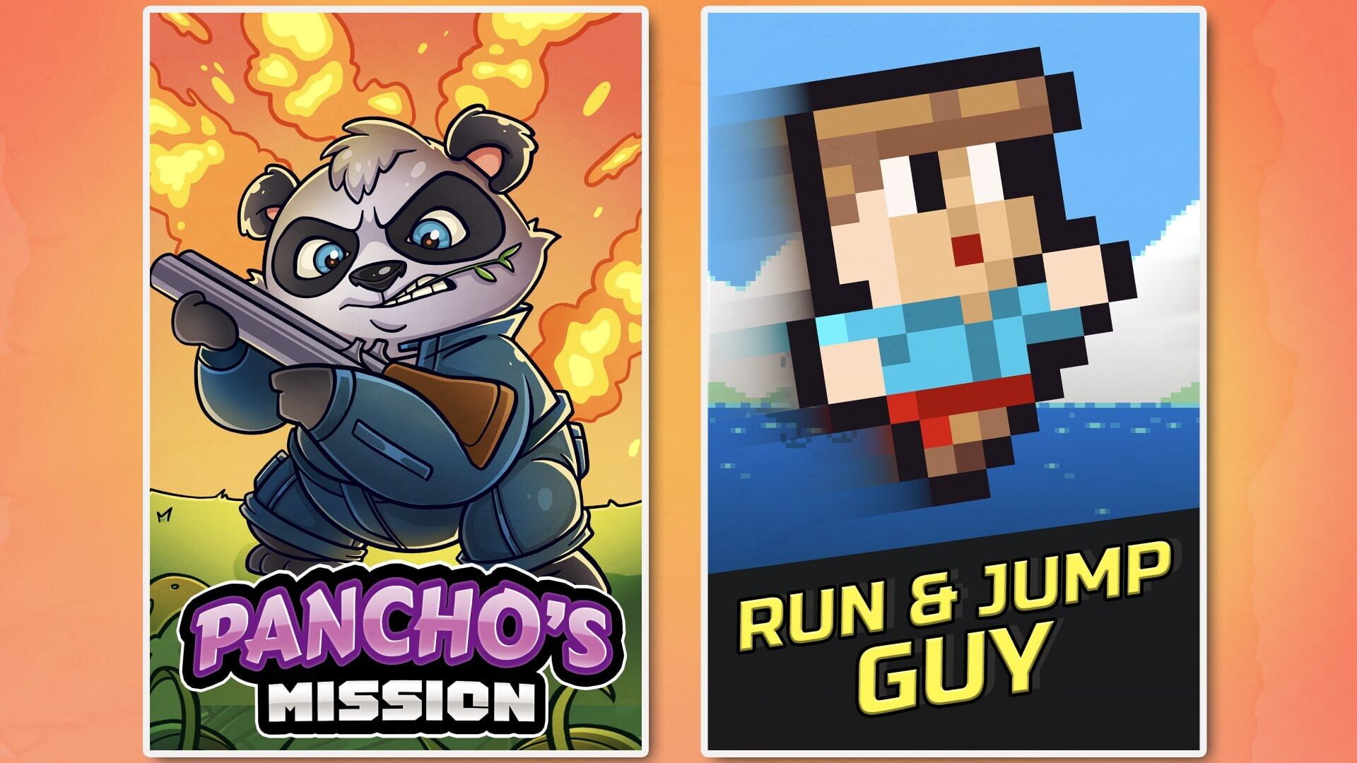 Artwork for Indie Platformer Bundle: Run & Jump Guy + Pancho's Mission