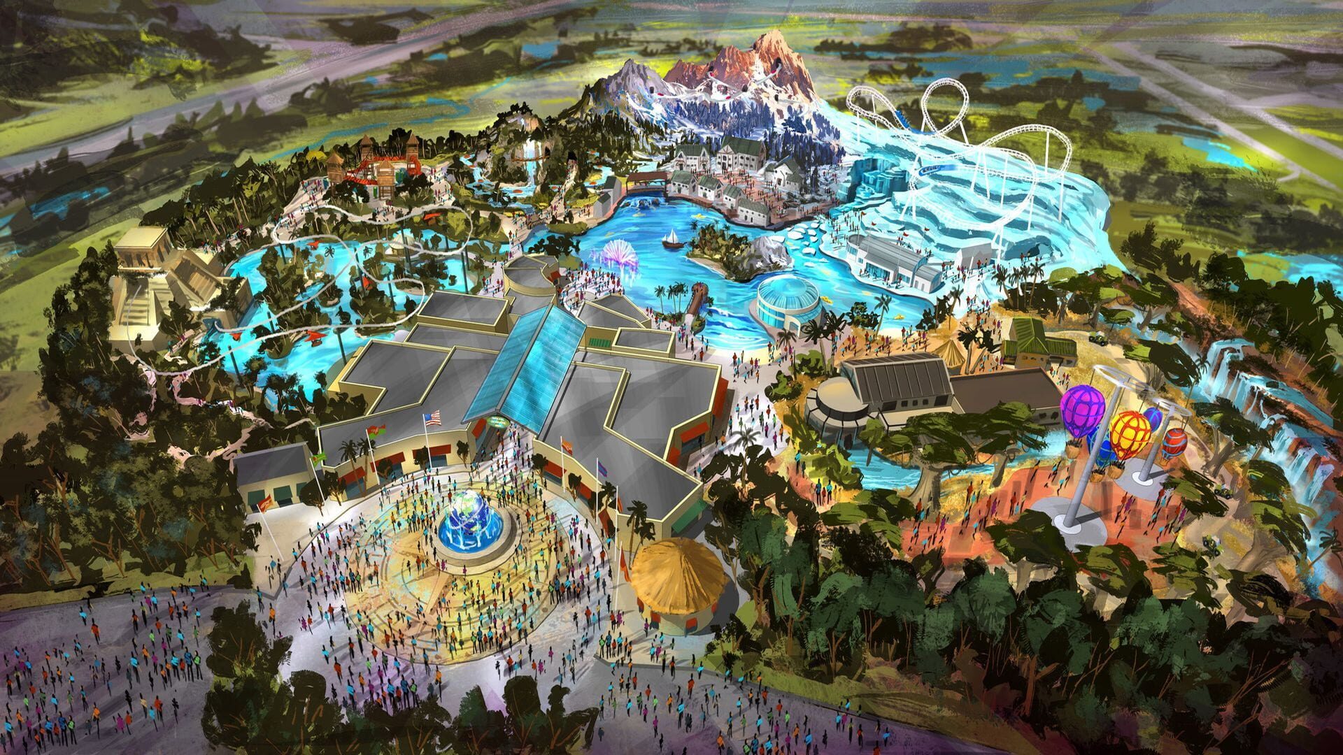 Artwork for Theme Park Roller Coaster