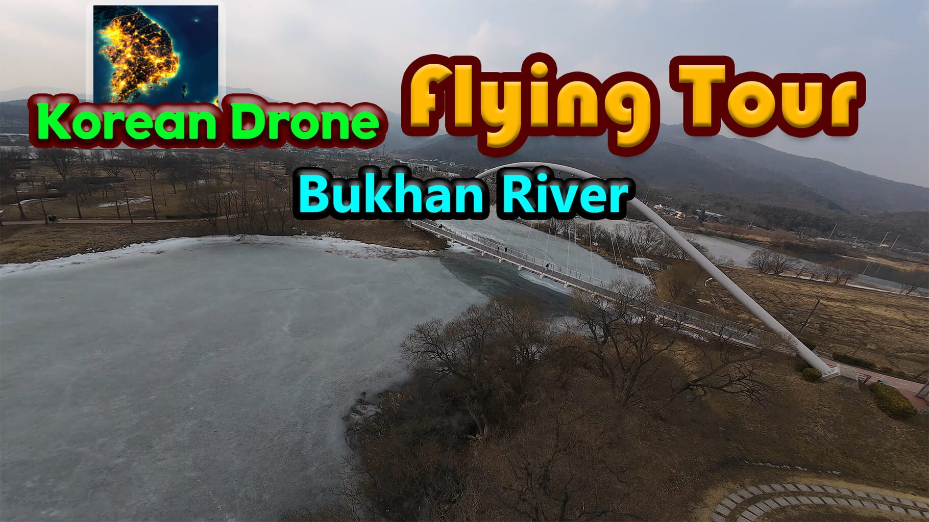 Korean Drone Flying Tour Bukhan River artwork