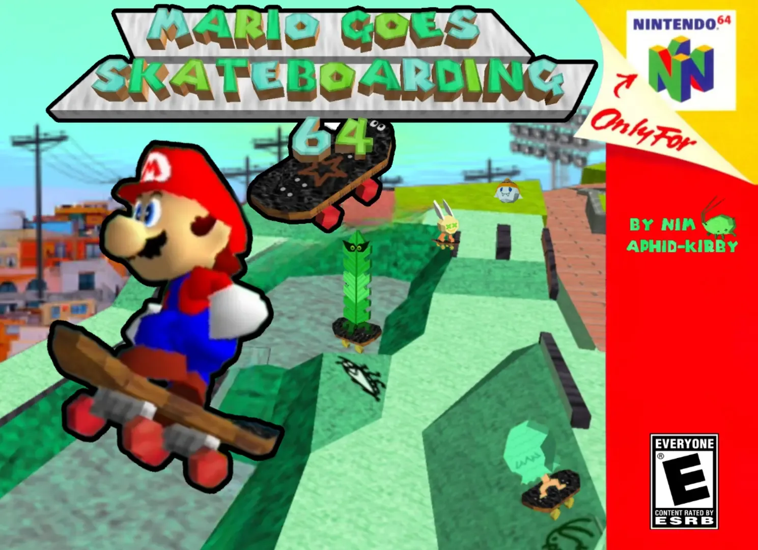 Mario Goes Skateboarding 64