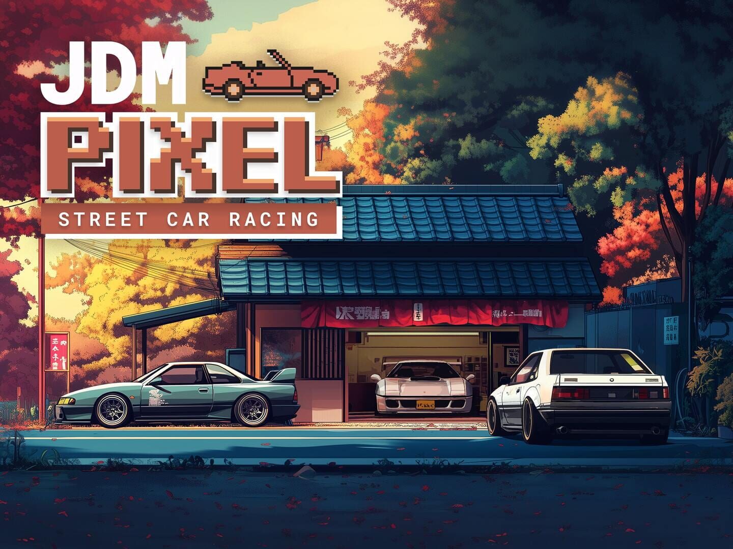 JDM Pixel Street Car Racing artwork