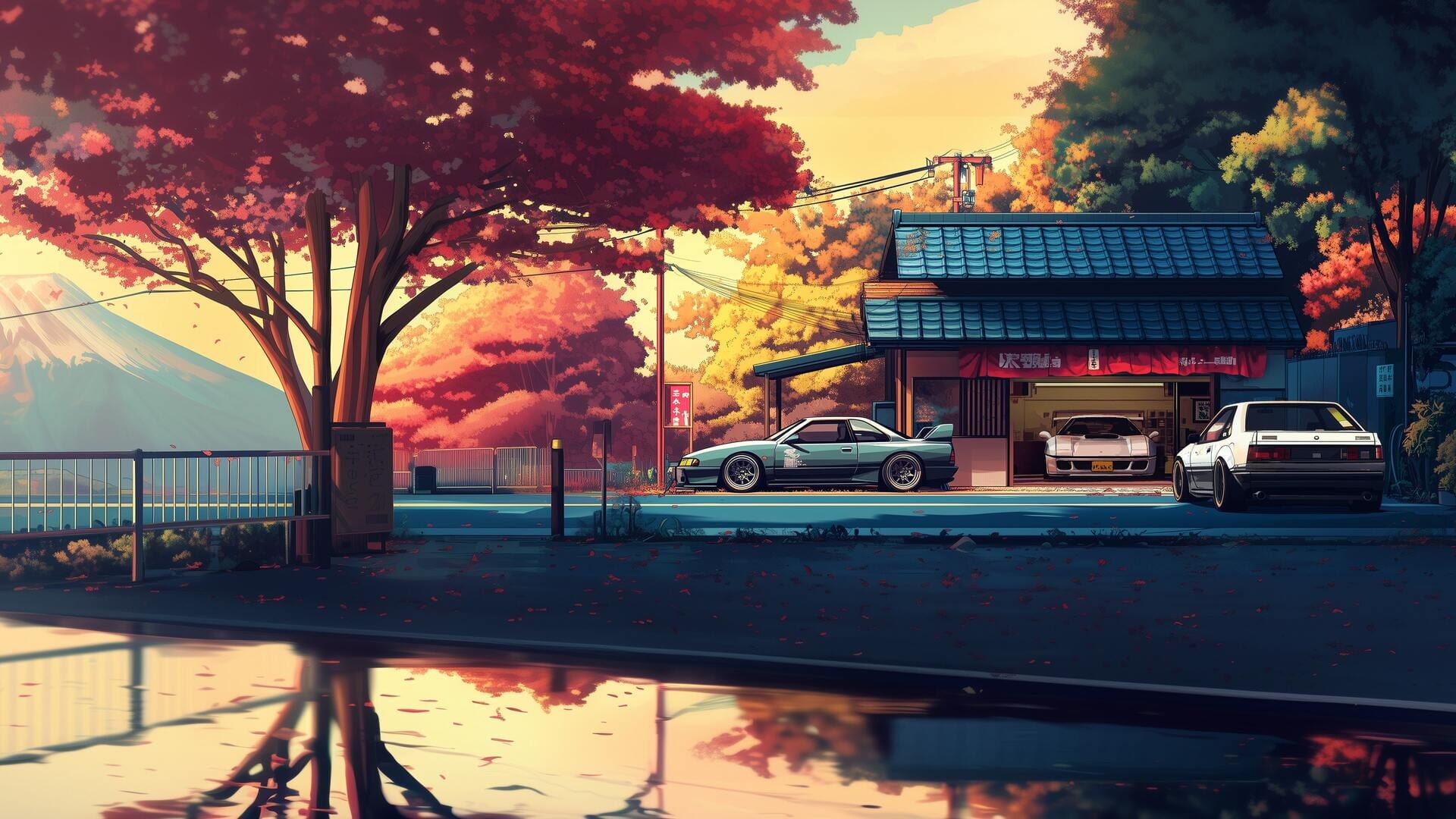 JDM Pixel Street Car Racing artwork