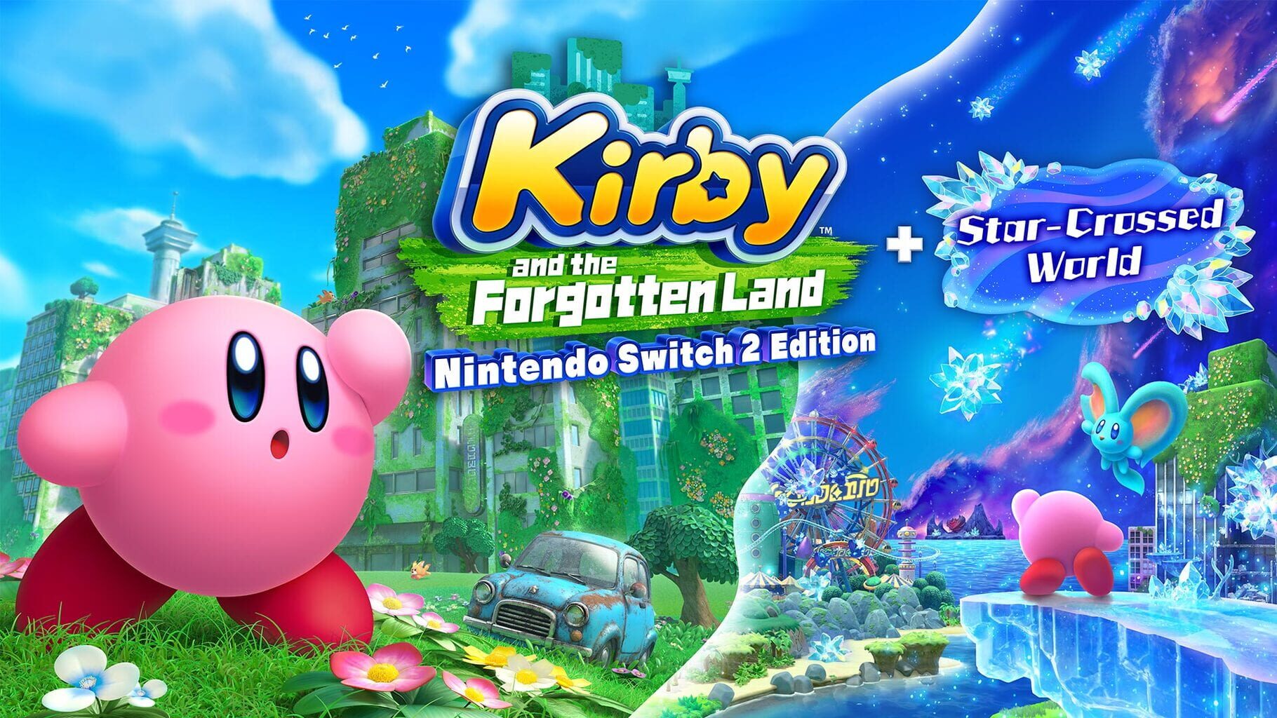 Kirby and the Forgotten Land: Nintendo Switch 2 Edition + Star-Crossed World artwork