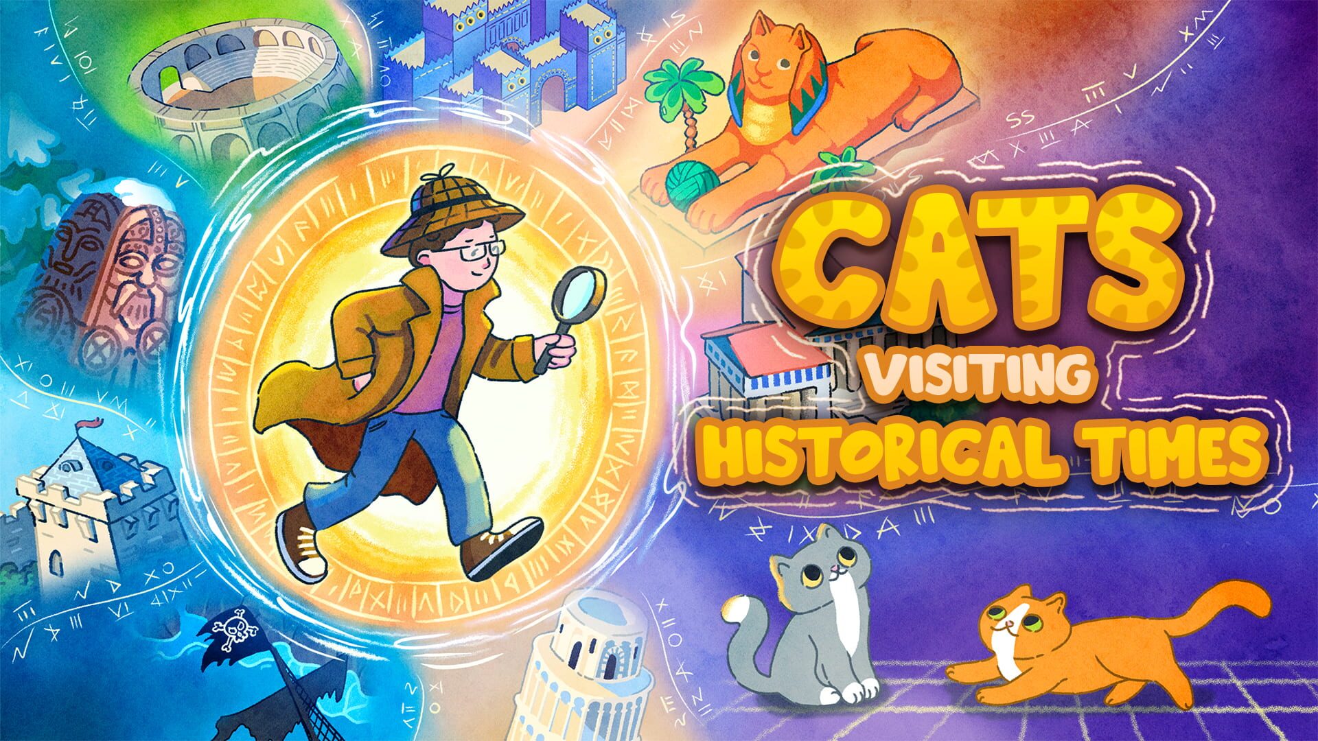 Artwork for Cats Visiting Historical Times