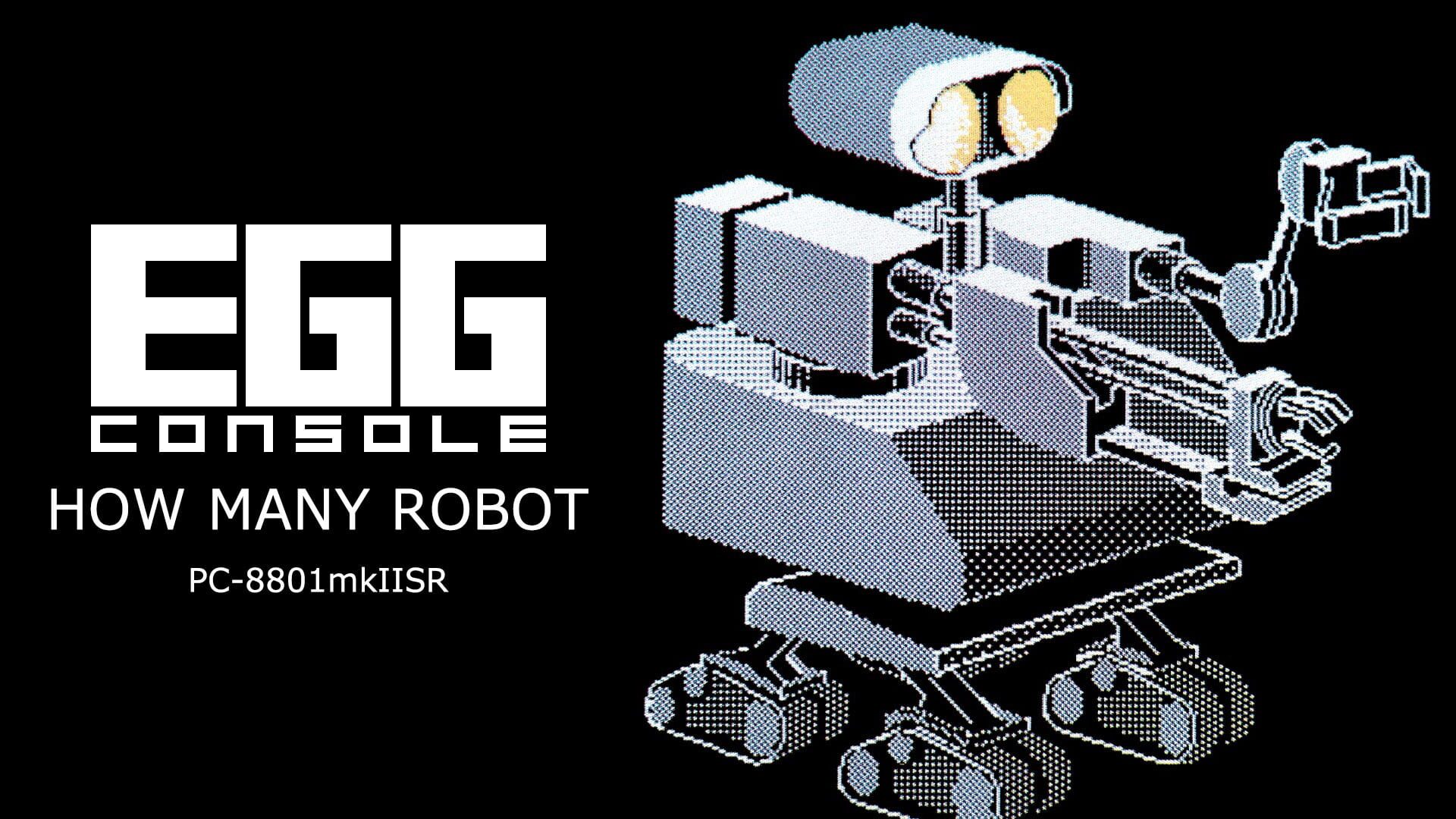Artwork for Eggconsole How Many Robot PC-8801mkIISR