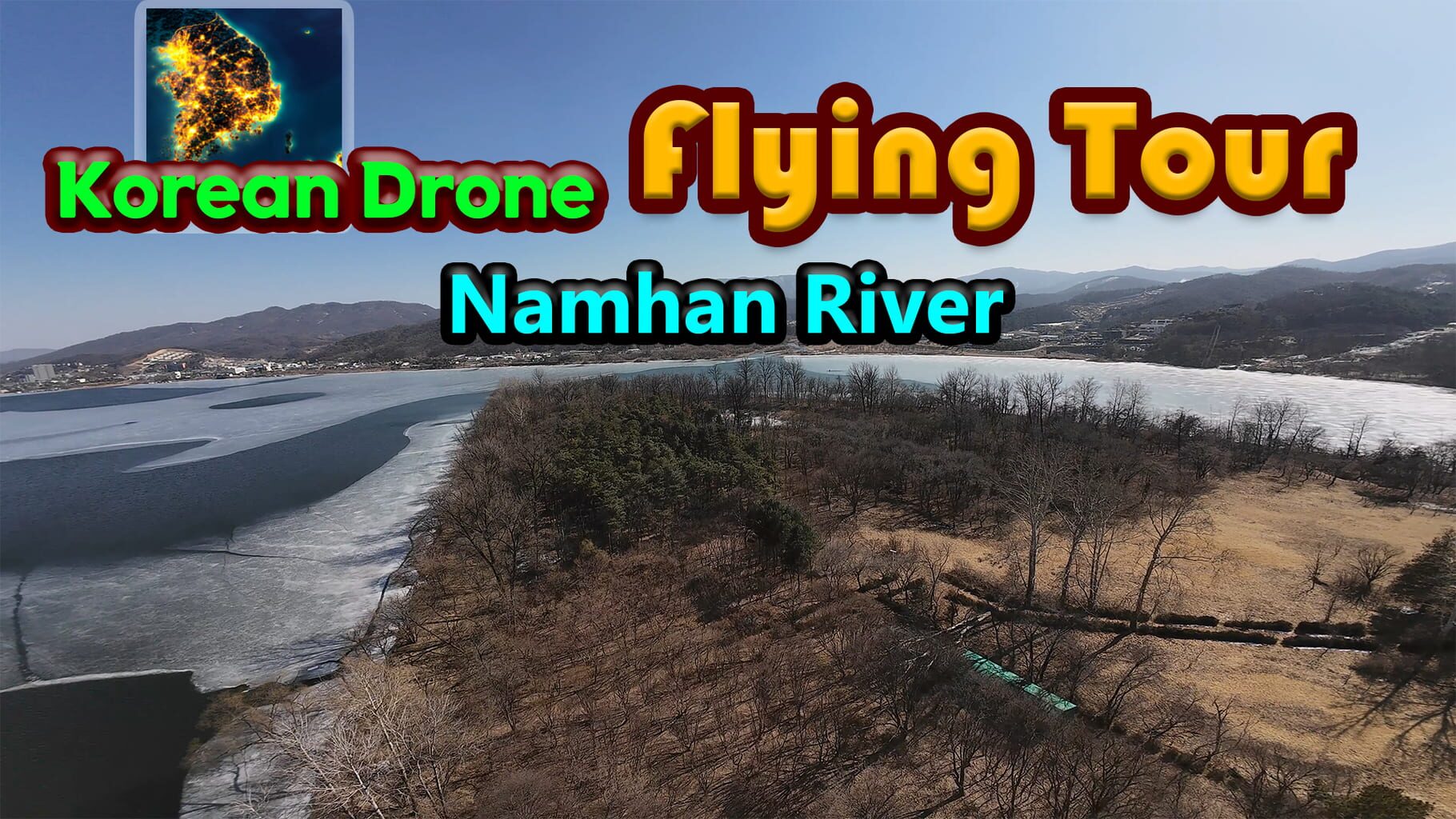 Korean Drone Flying Tour Namhan River artwork