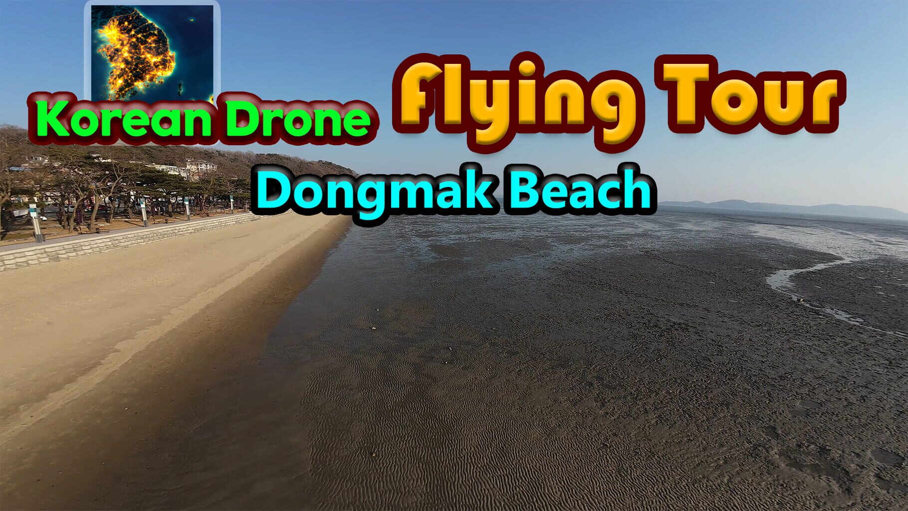 Korean Drone Flying Tour Dongmak Beach artwork