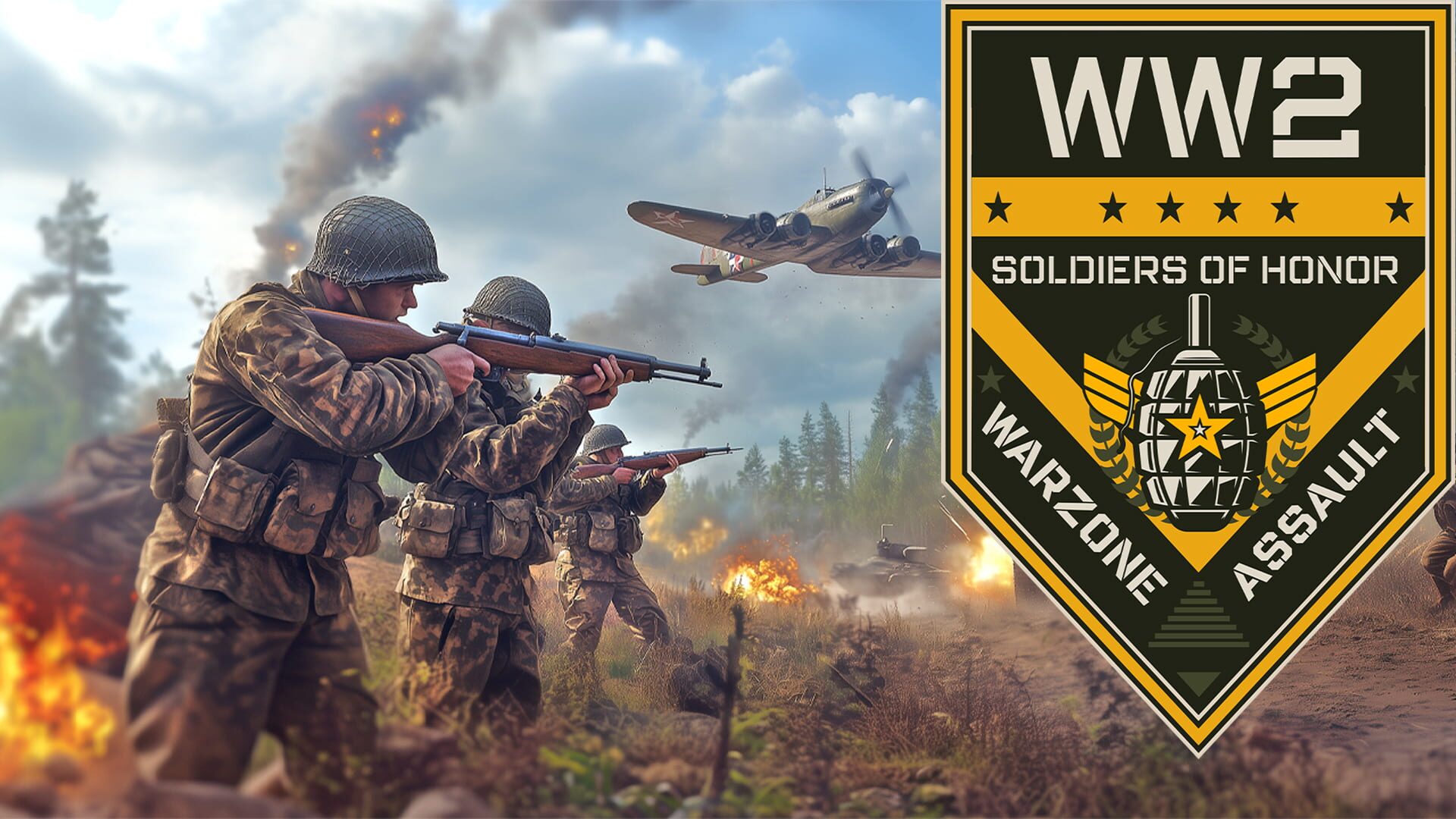 Artwork for WW2 Soldiers of Honor: Warzone Assault