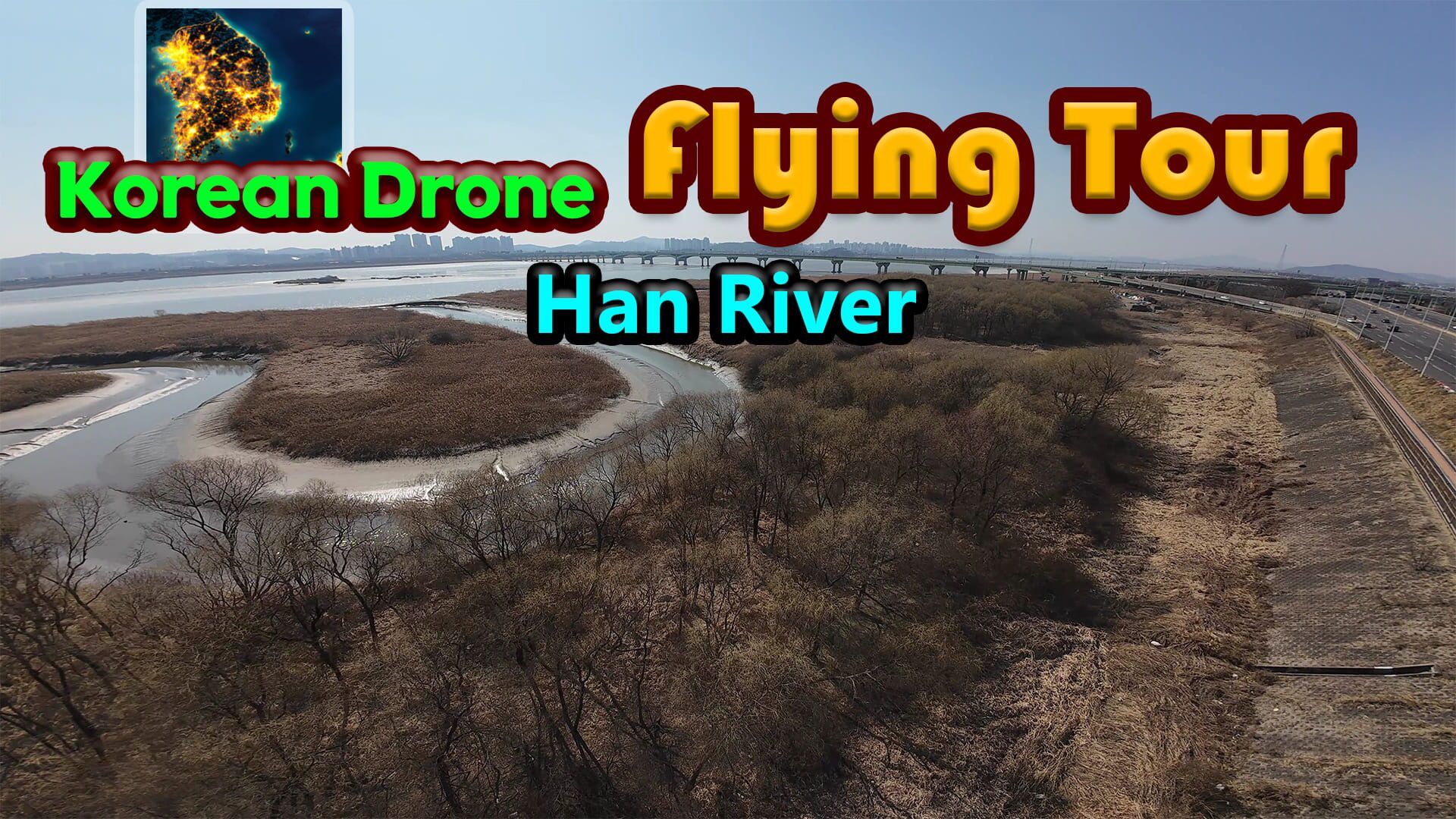 Korean Drone Flying Tour Han River artwork