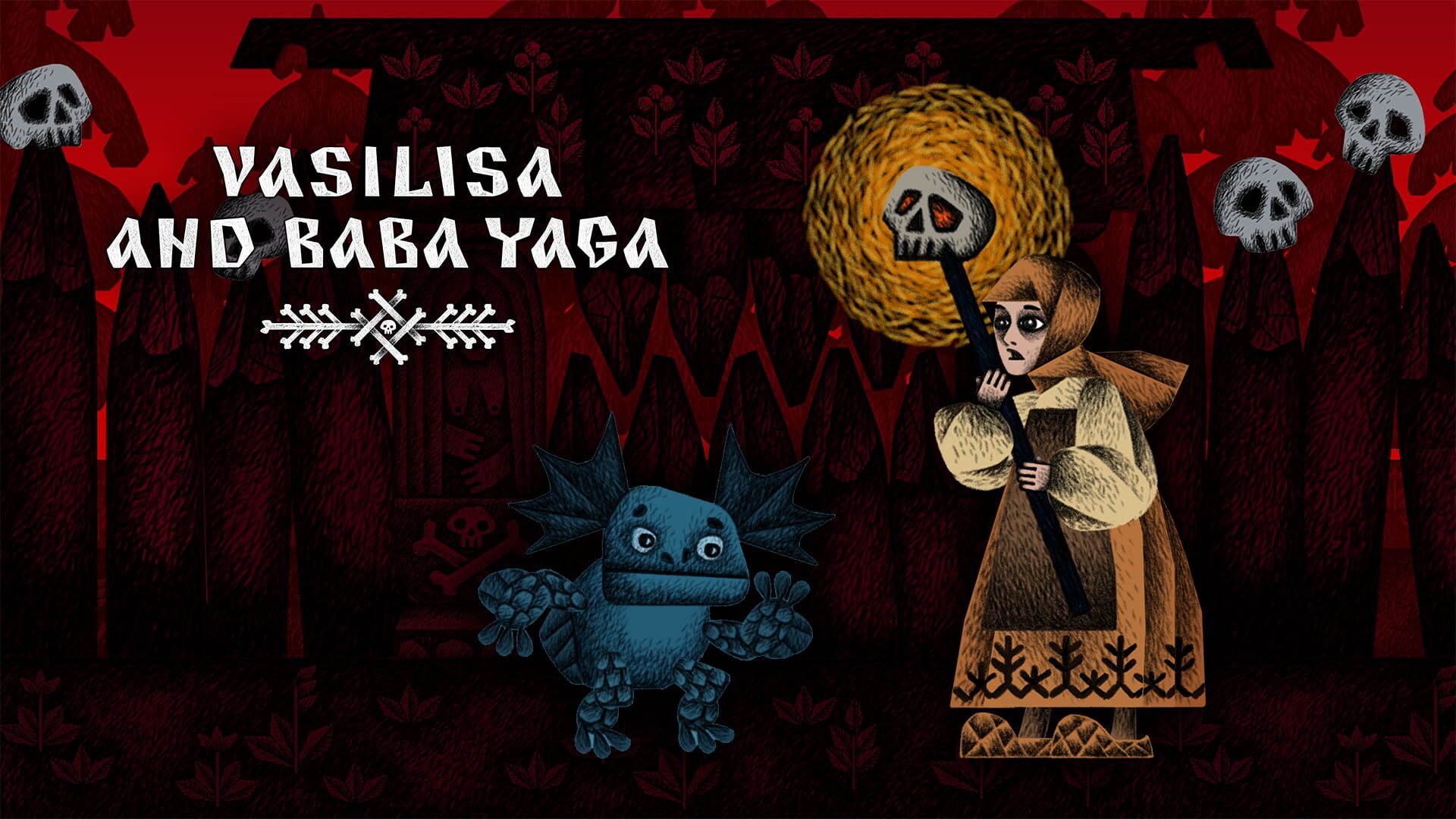 Vasilisa and Baba Yaga artwork