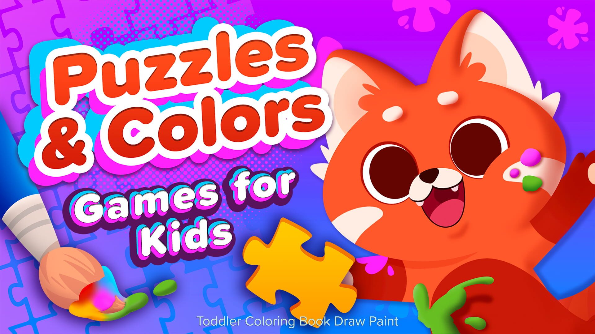 Artwork for Puzzles & Colors: Games for Kids - Toddler Coloring Book Draw Paint